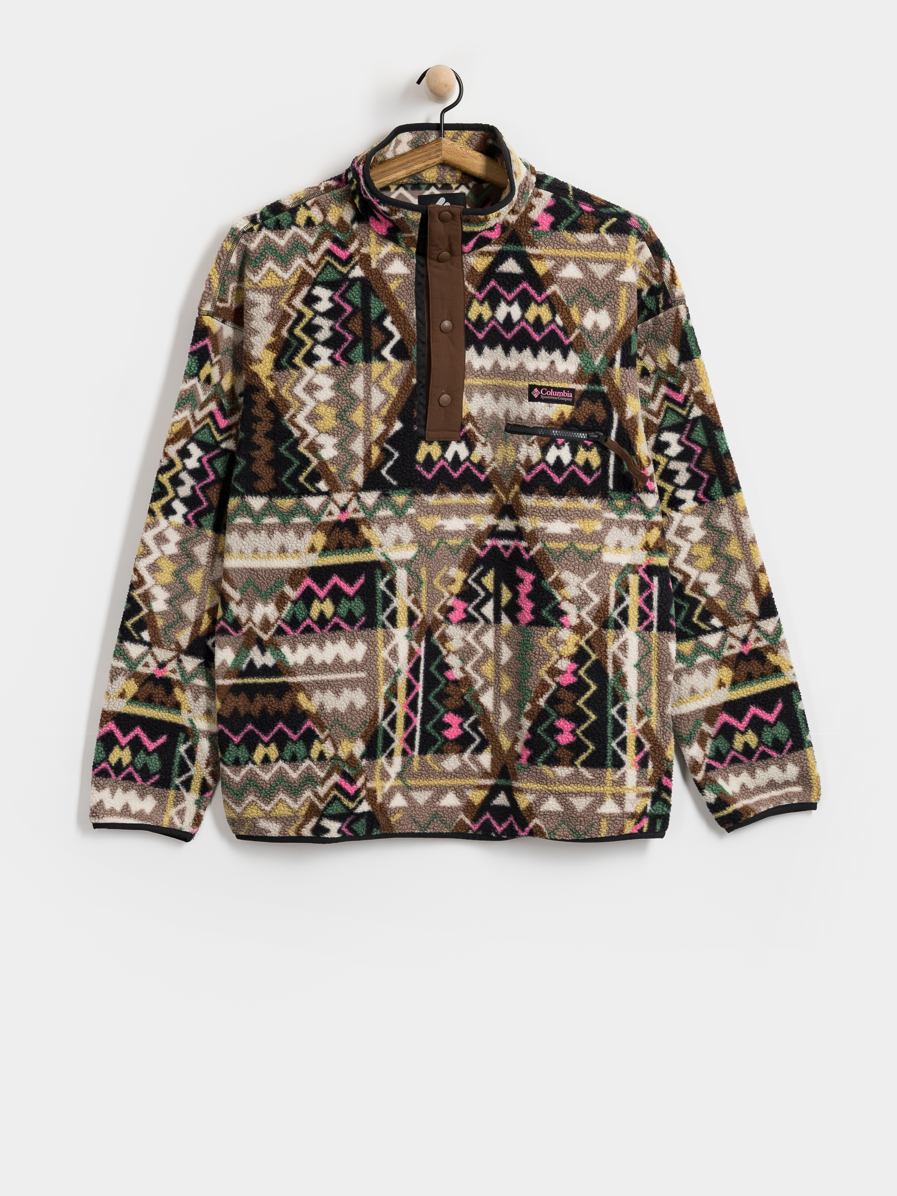 Поларени суитшърт Columbia Helvetia II Printed Half Snap