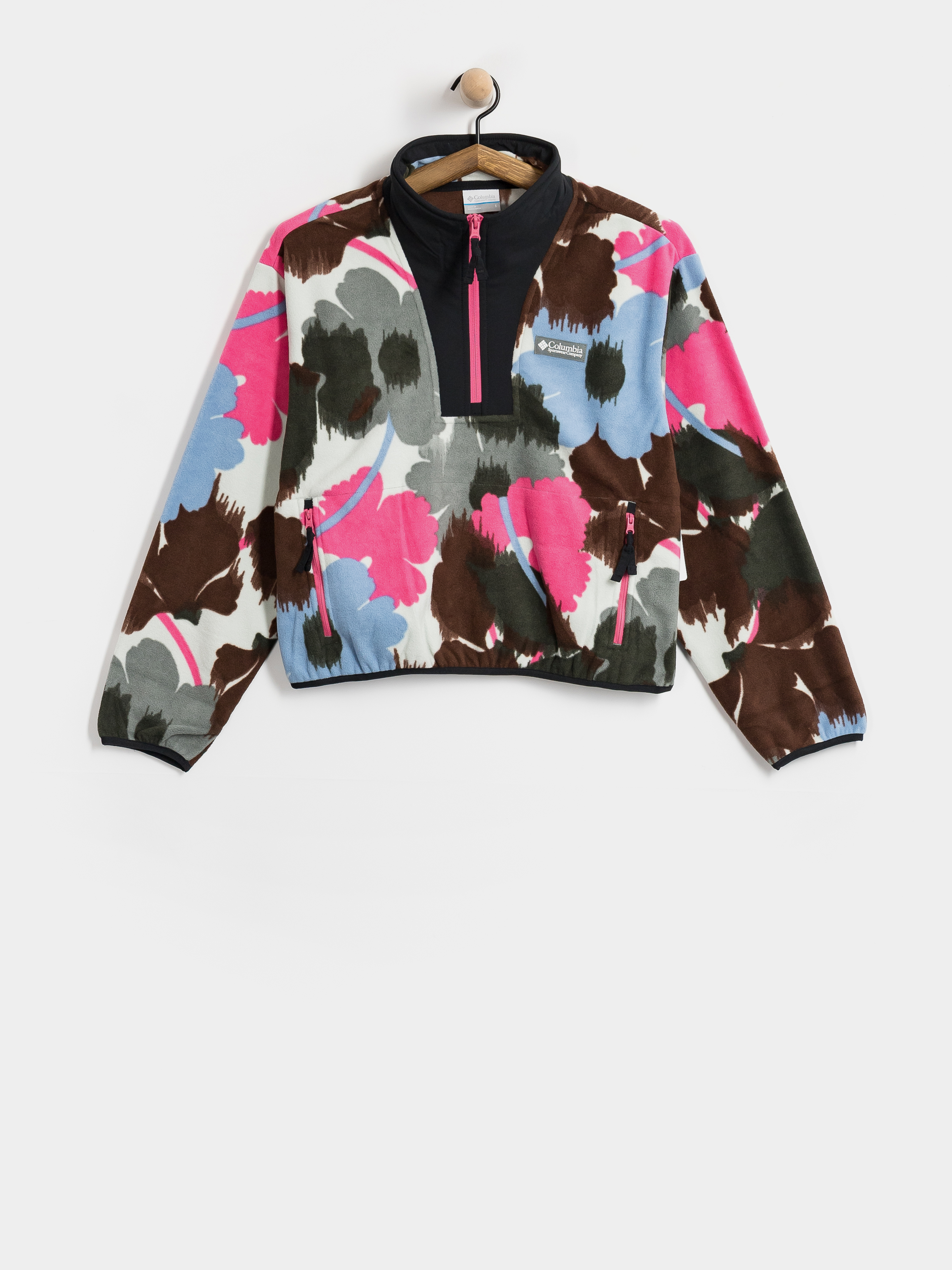 Дамски Поларени суитшърт Columbia Sequoia Grove II Printed Half Zip (sedona sage ikatbloom)