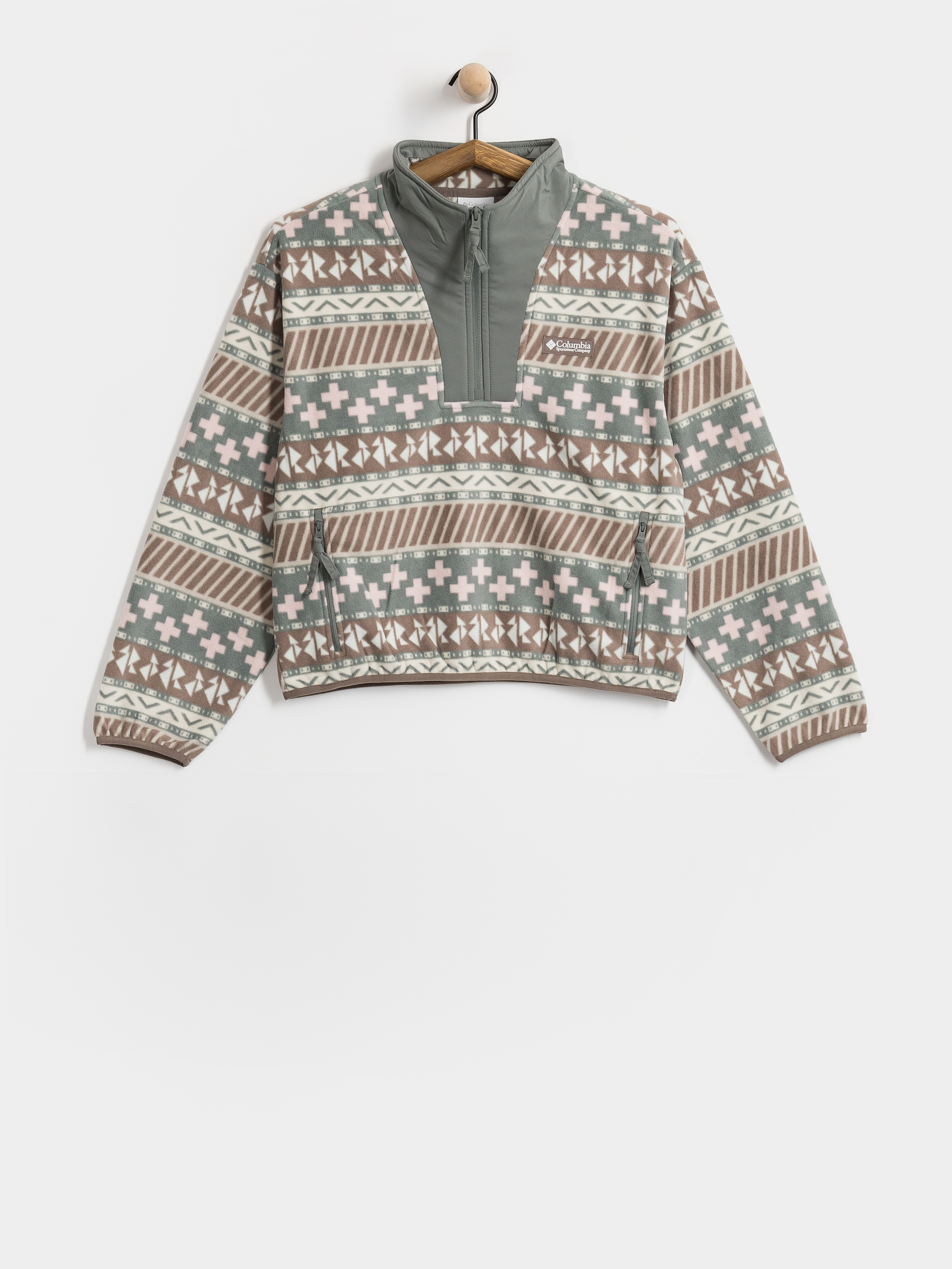 Дамски Поларени суитшърт Columbia Sequoia Grove II Printed Half Zip (iron wizard island)