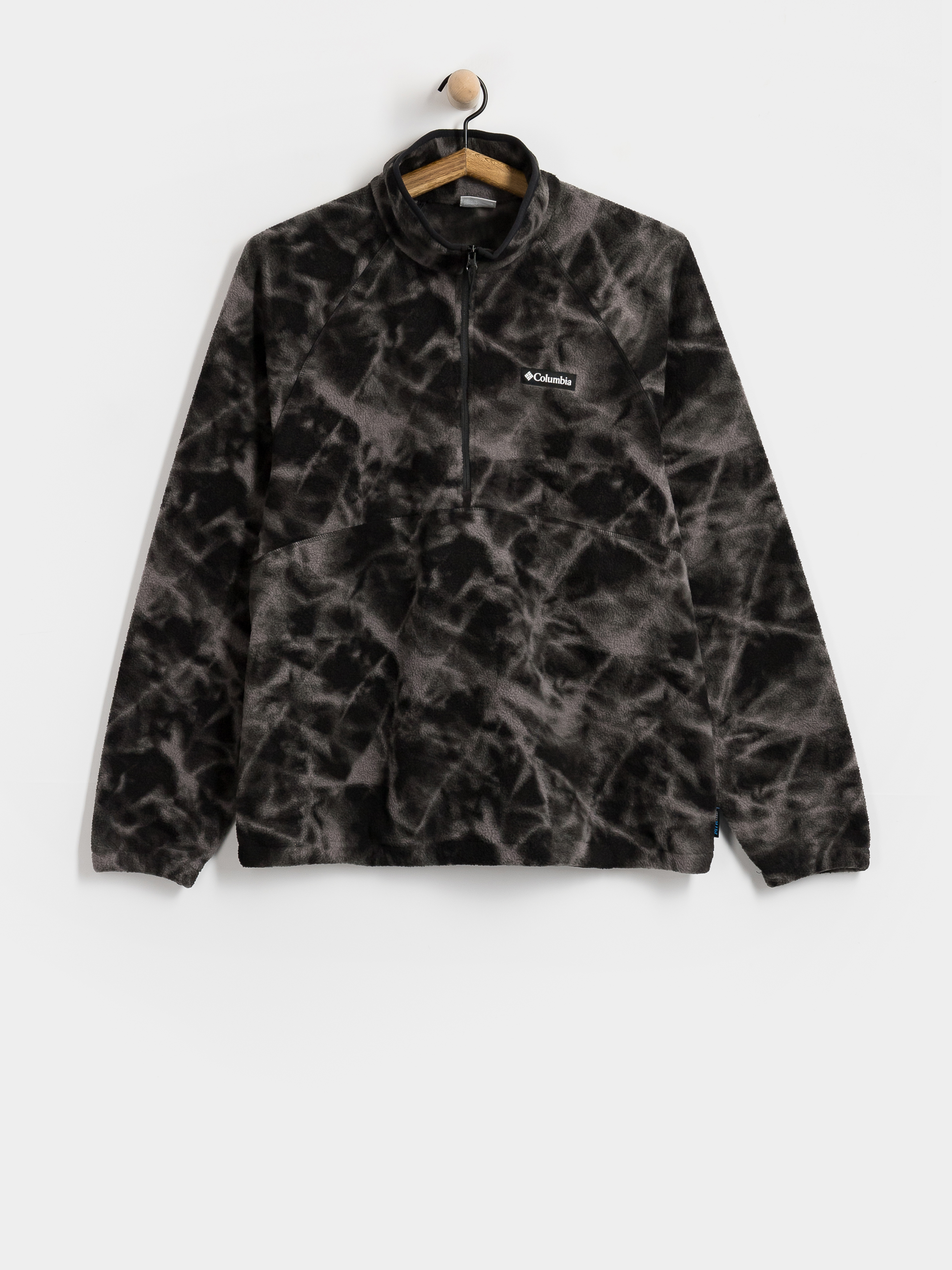 Мъжки Поларени суитшърт Columbia Timber Crest MTR Printed Half Zip (black/icypeaks)