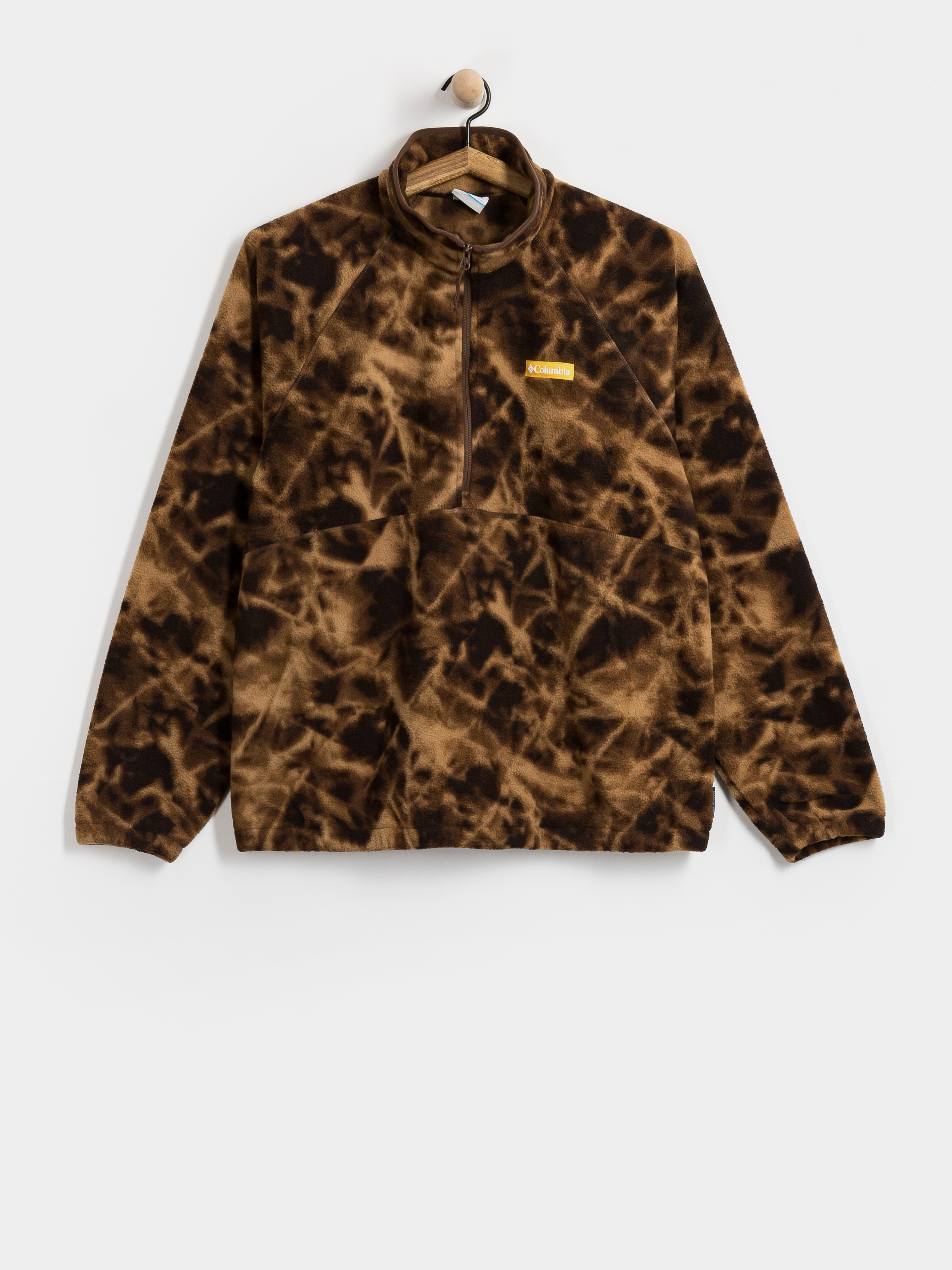 Мъжки Поларени суитшърт Columbia Timber Crest MTR Printed Half Zip (tobacco/icypeaks)