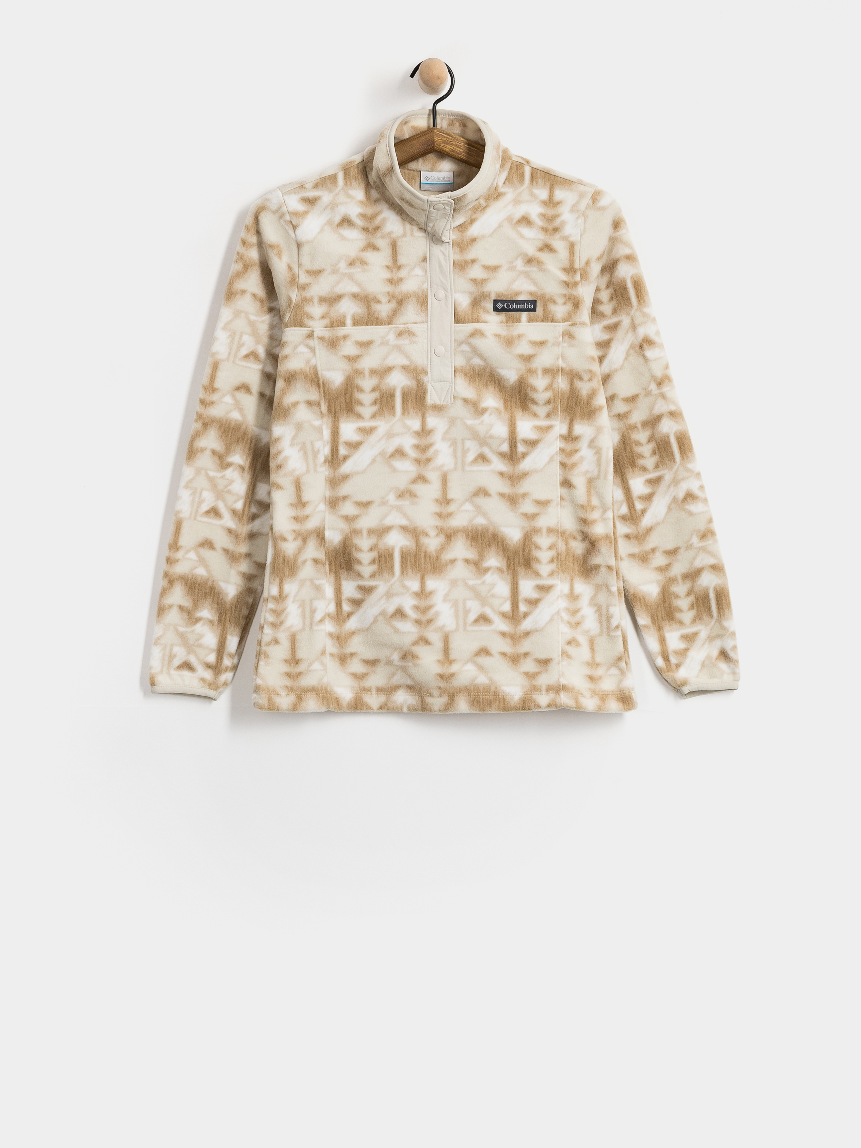 Поларени суитшърт Columbia Benton Springs Printed 1/2 Snap Wmn