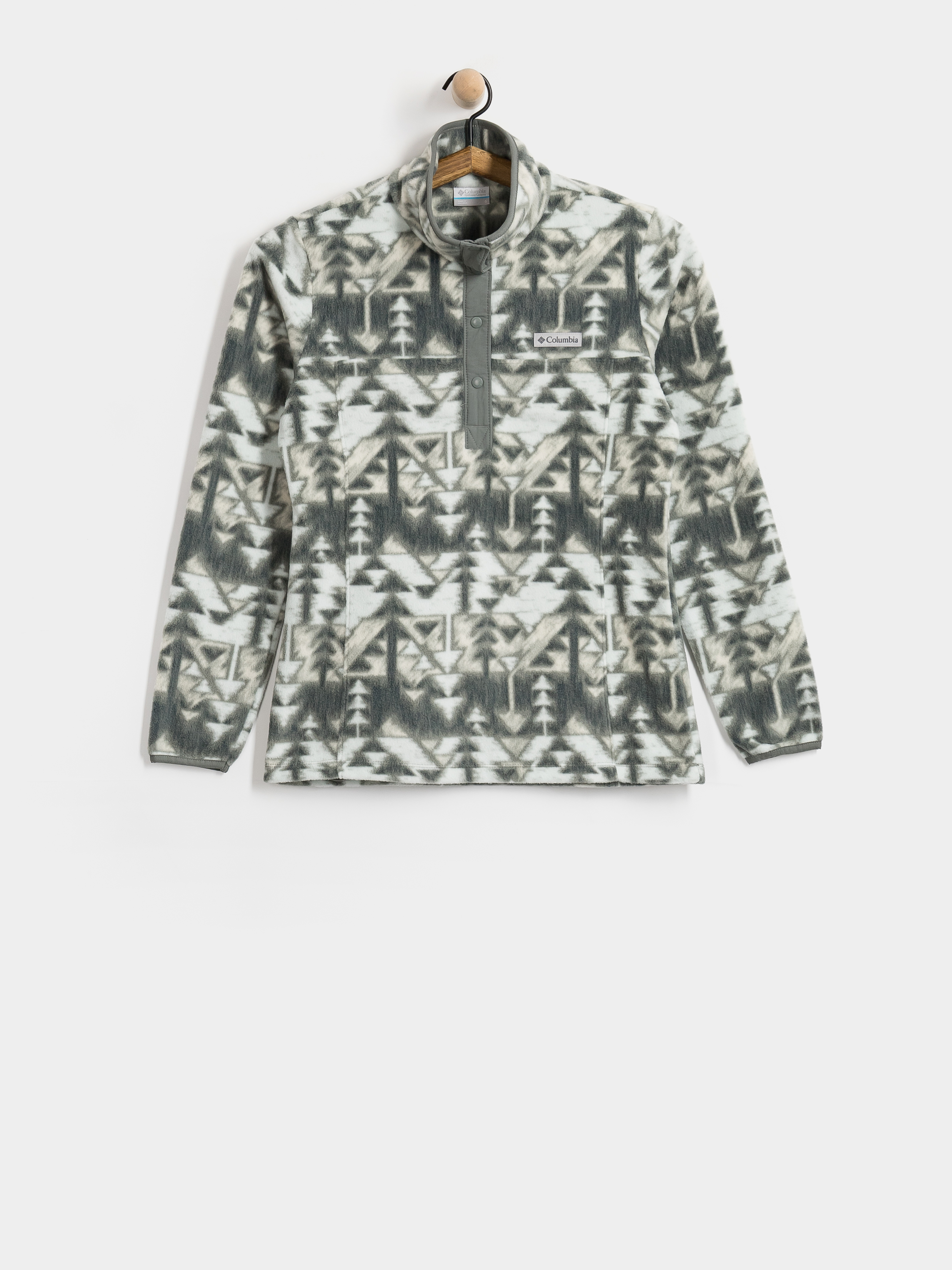 Поларени суитшърт Columbia Benton Springs Printed 1/2 Snap Wmn