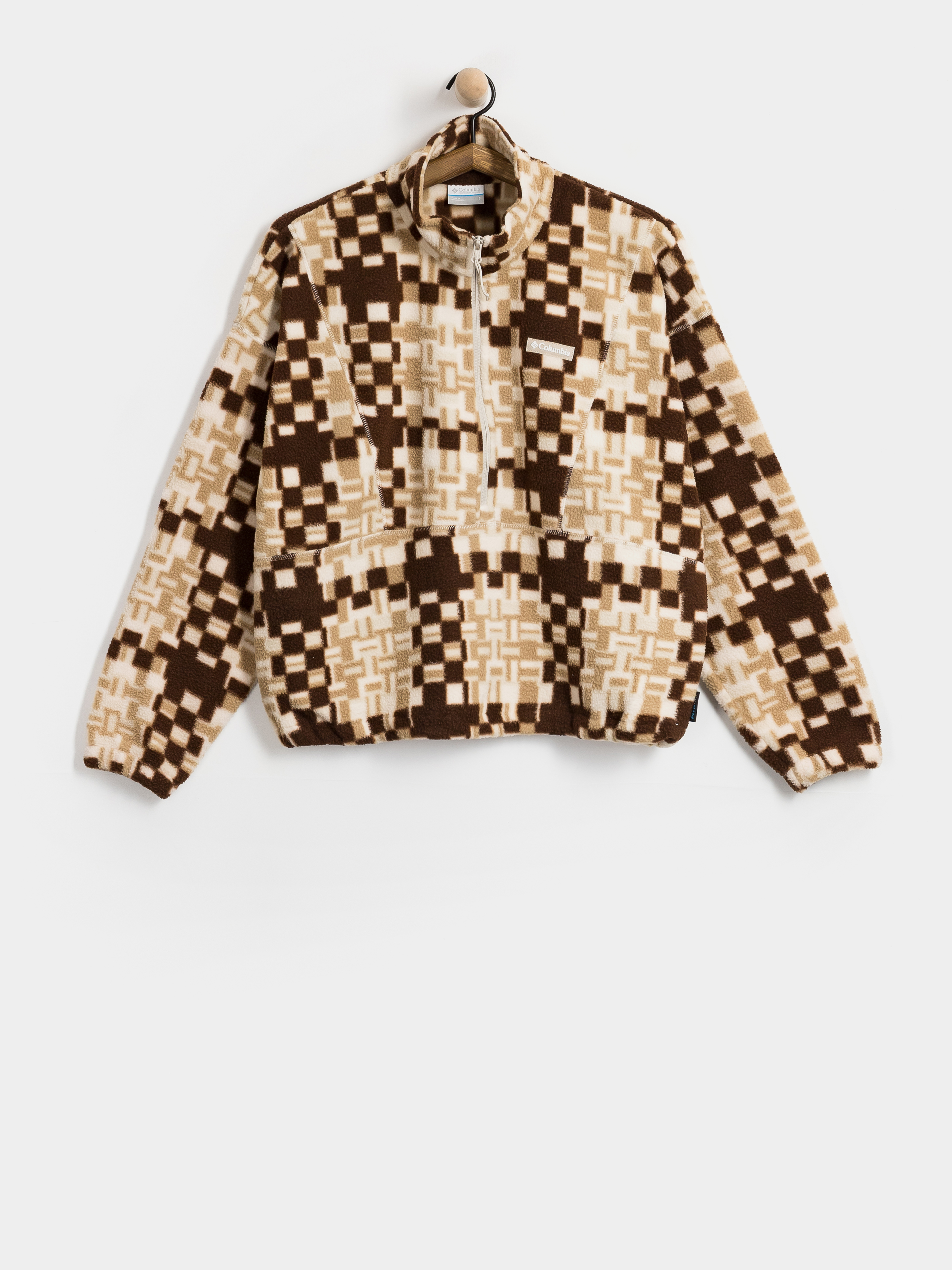 Дамски Поларени суитшърт Columbia Timber Meadow MTR Printed Half Zip (beach/unwoven)