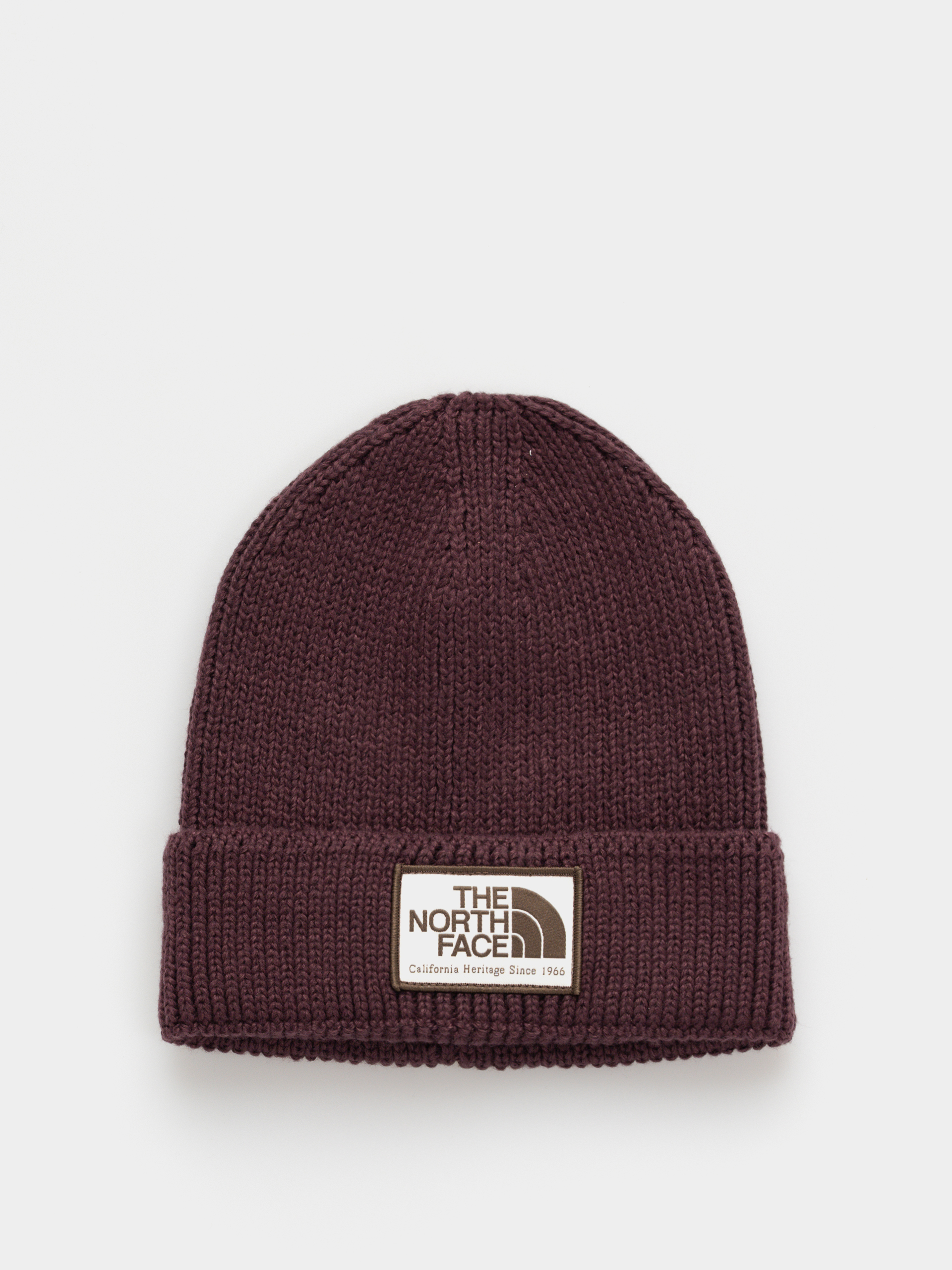 Шапка The North Face Tnf Logo Box Cuffed (deep burgundy/heritage)