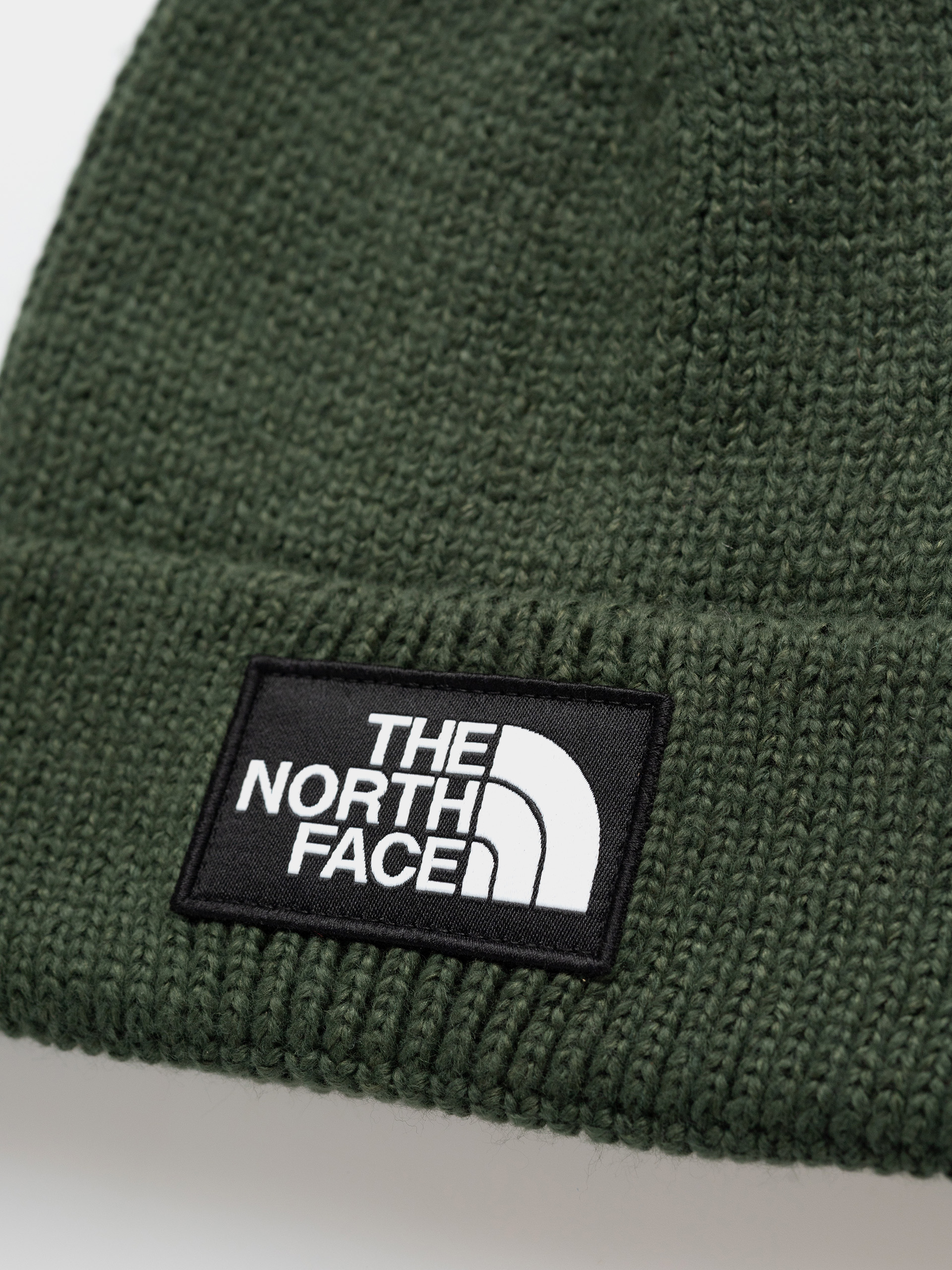 Шапка The North Face Tnf Logo Box Cuffed (bottle green)