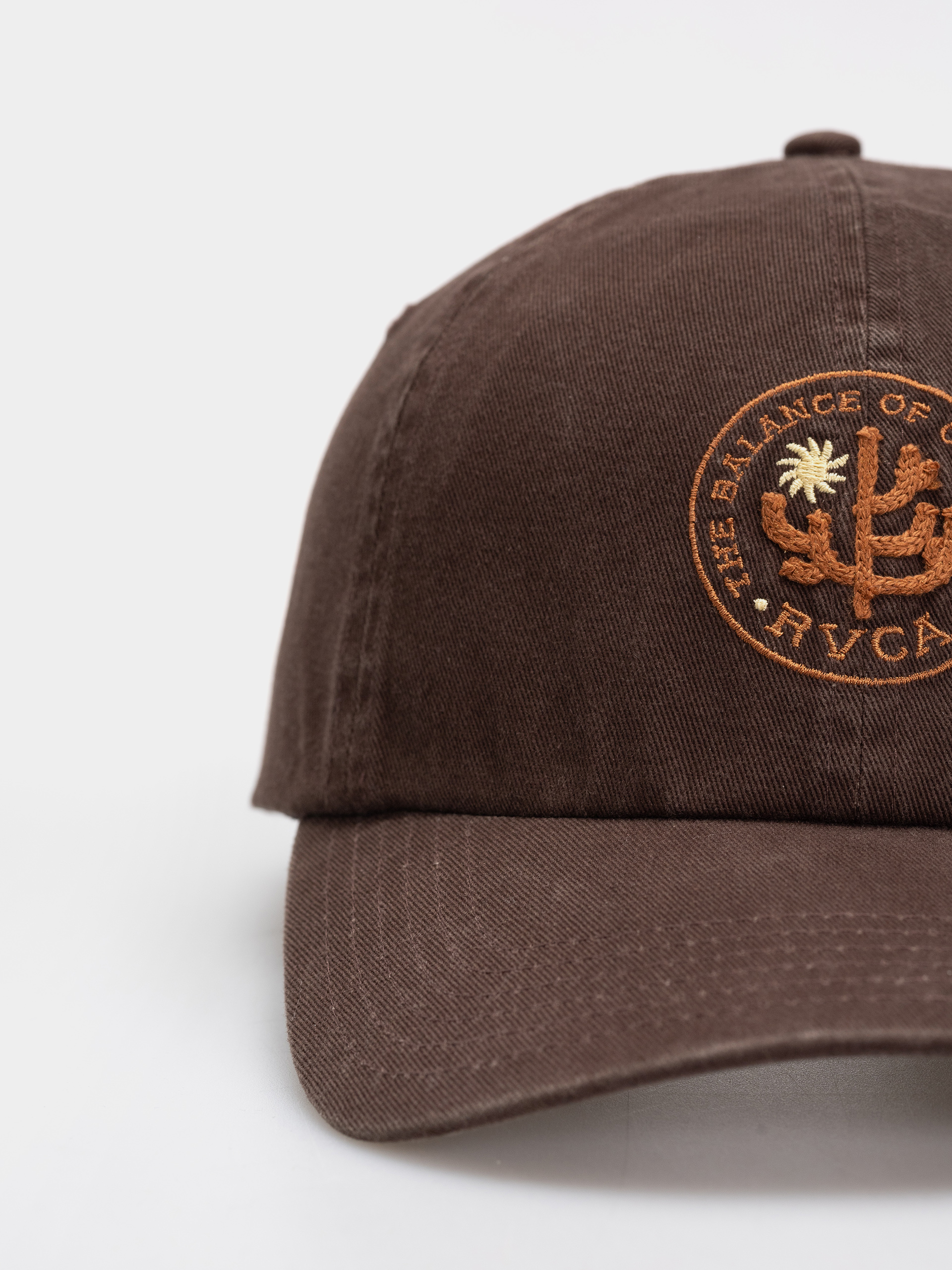 Шапка с козирка RVCA Sanctum Dad Cap (chocolate)