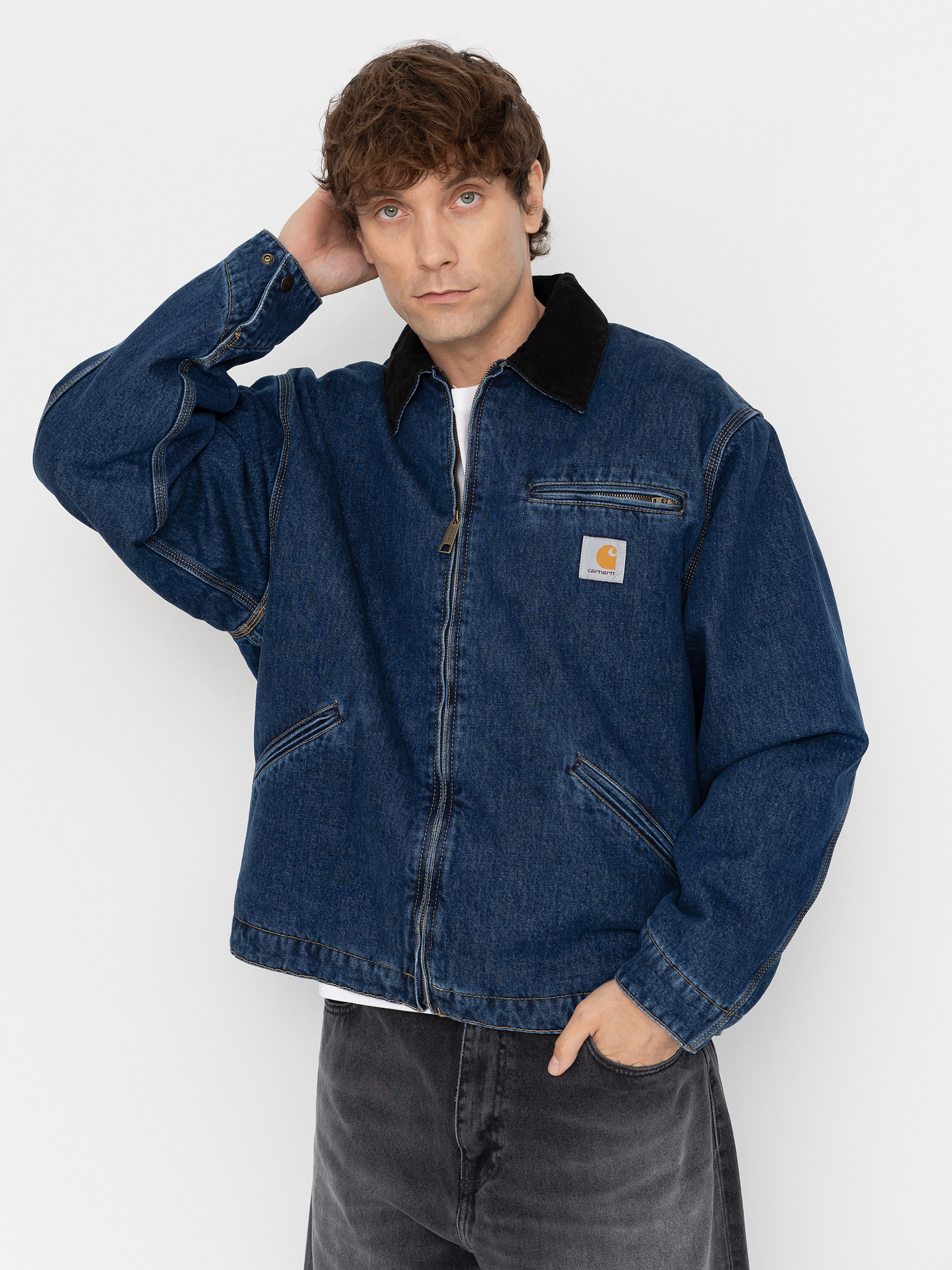 Яке Carhartt WIP OG Detroit (blue/black/stone washed)