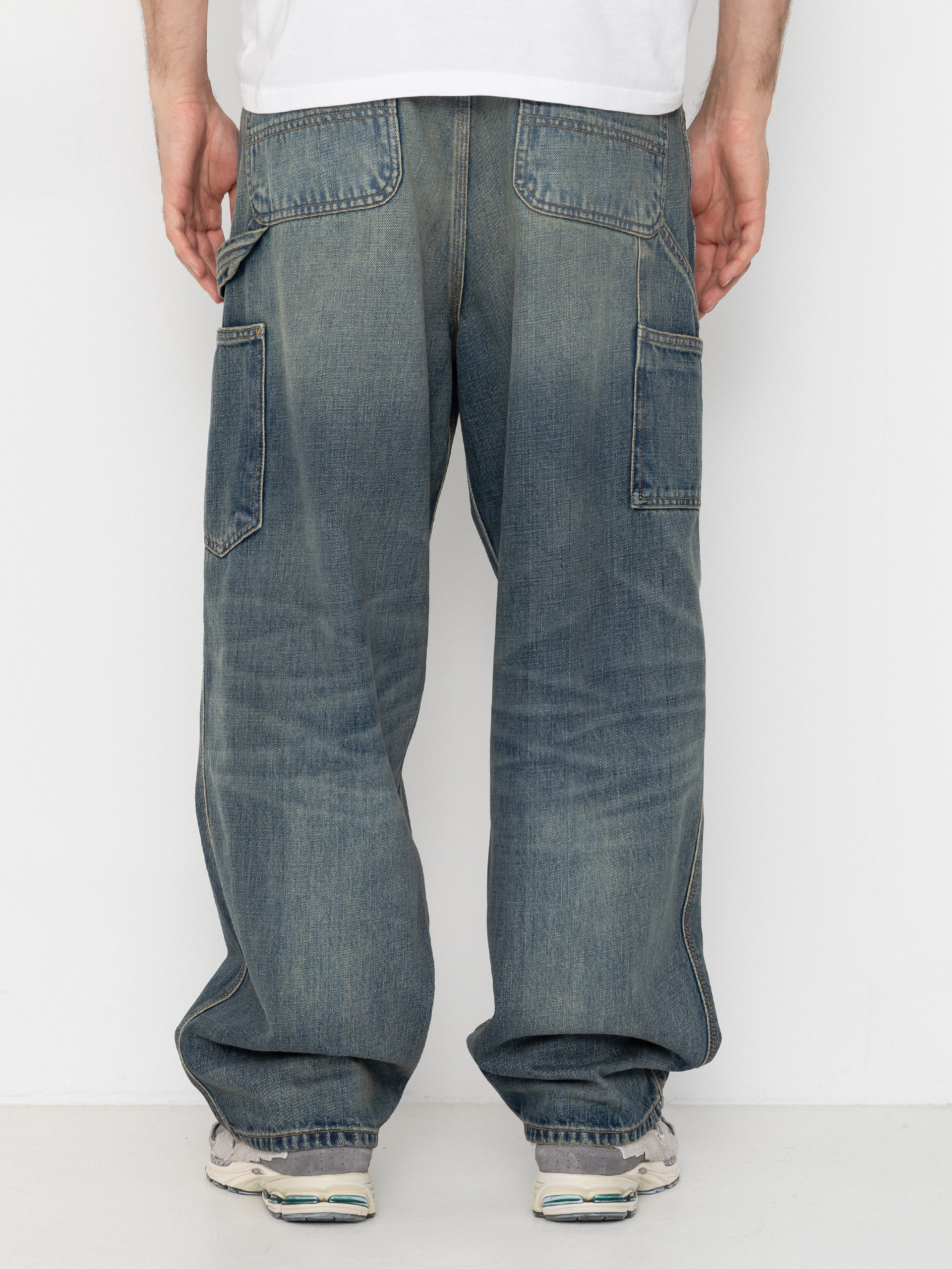 Панталони Carhartt WIP OG Single Knee (blue/worn used wash)