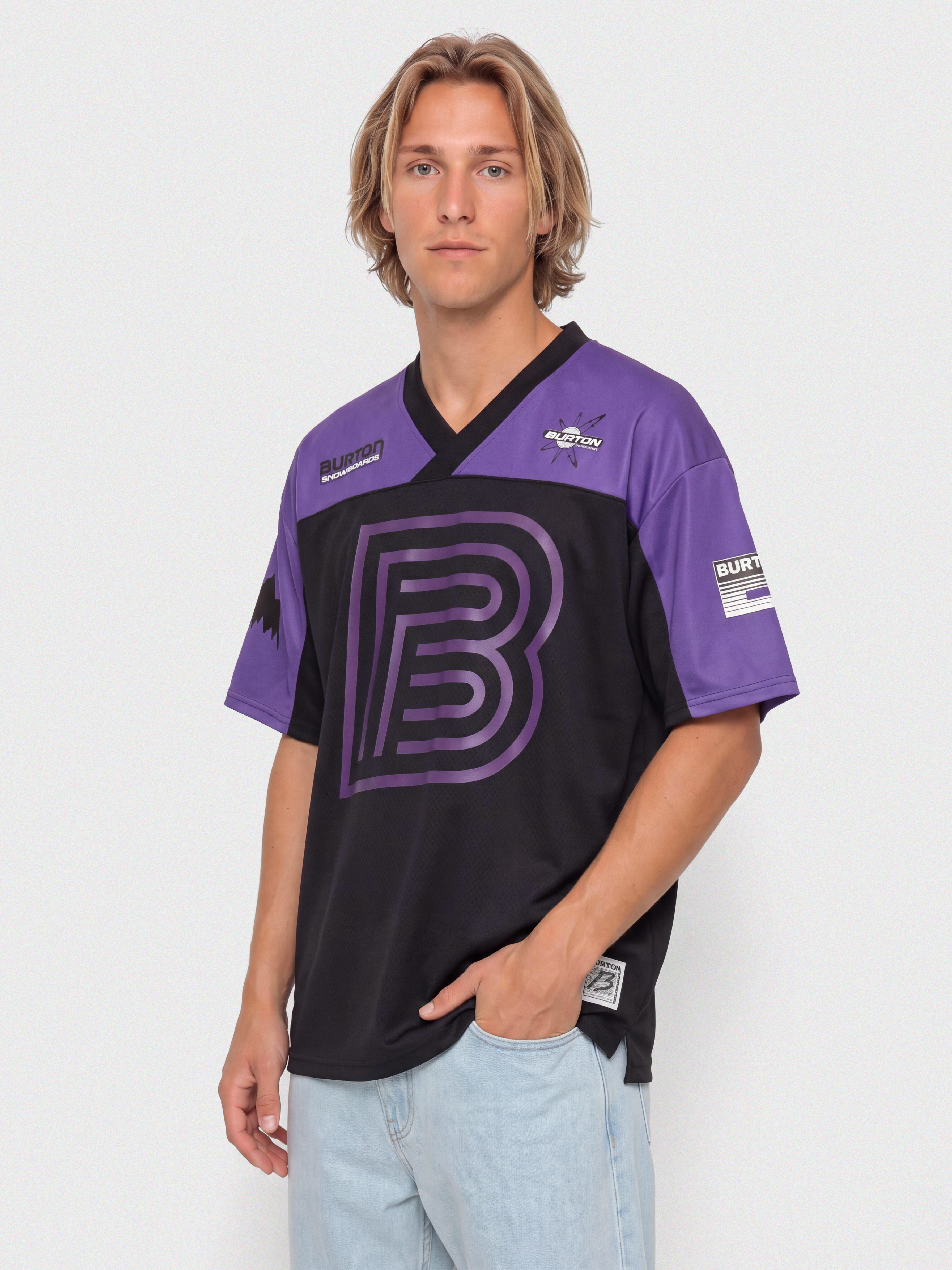 Тениска Burton X Zeb Jersey (true black/planet purple)