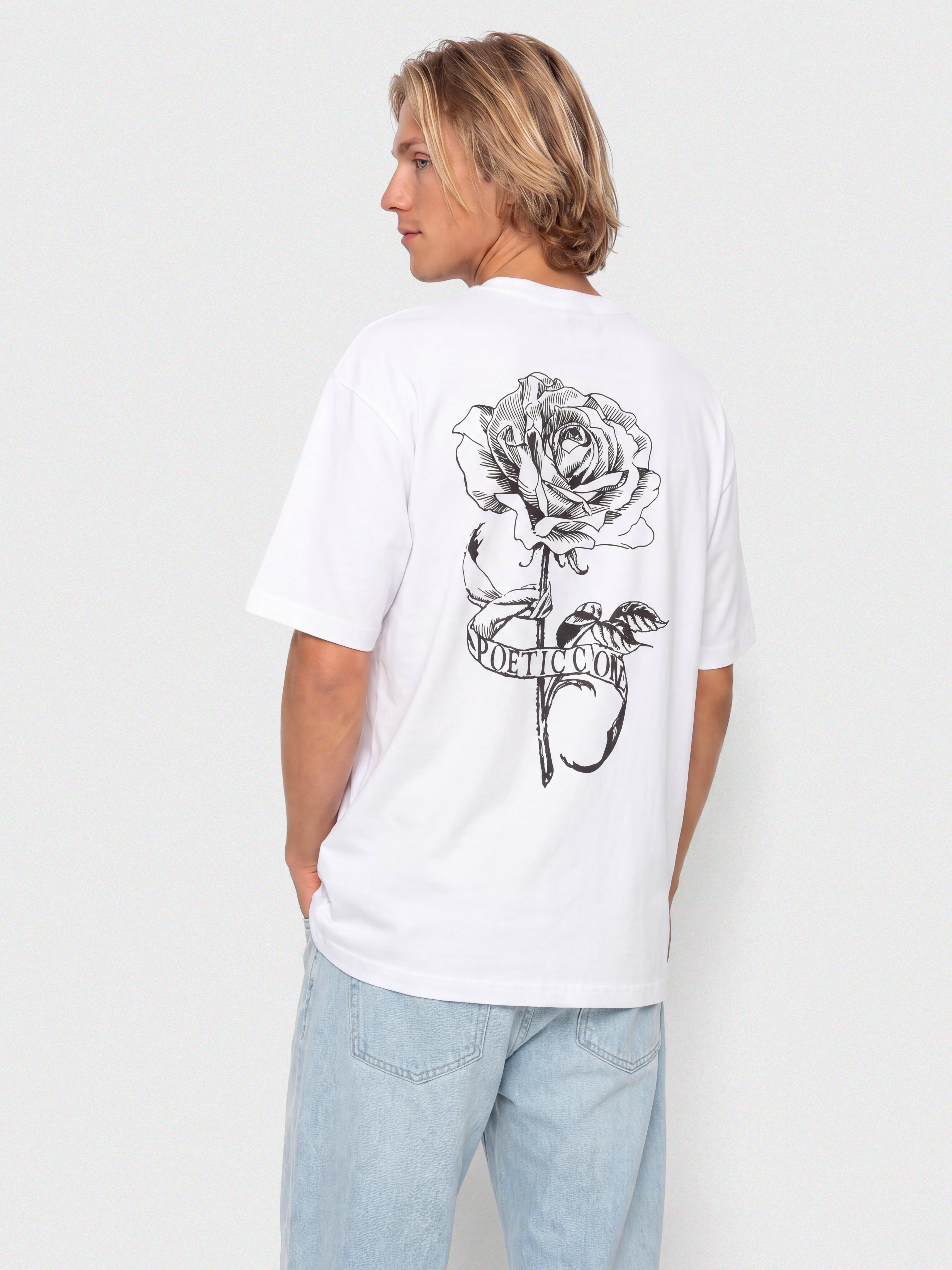 Тениска Poetic Collective Thinking About You (white)