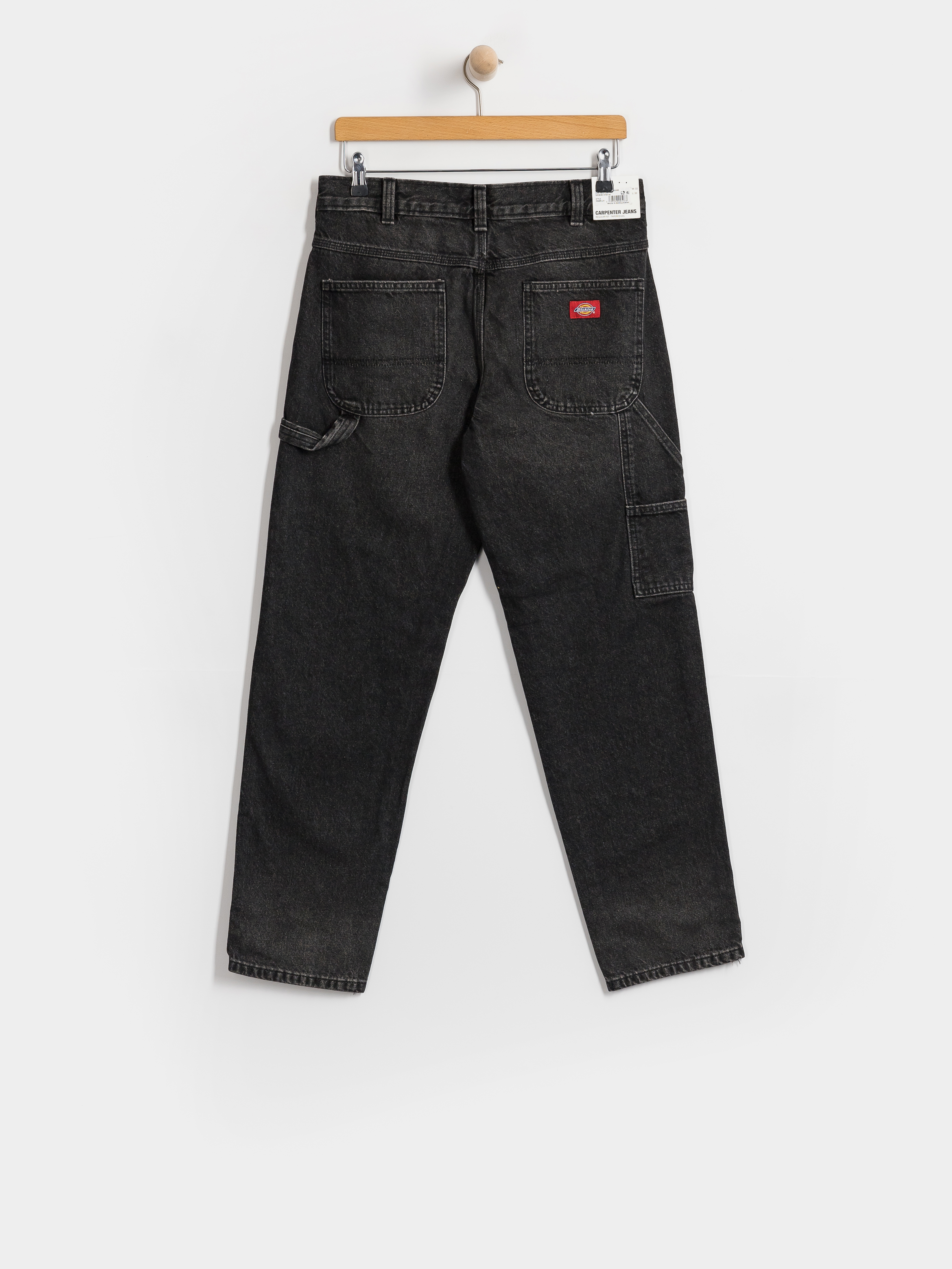 Панталони Dickies 993 Regular Tapered Carpenter Jeans (black wash faded)