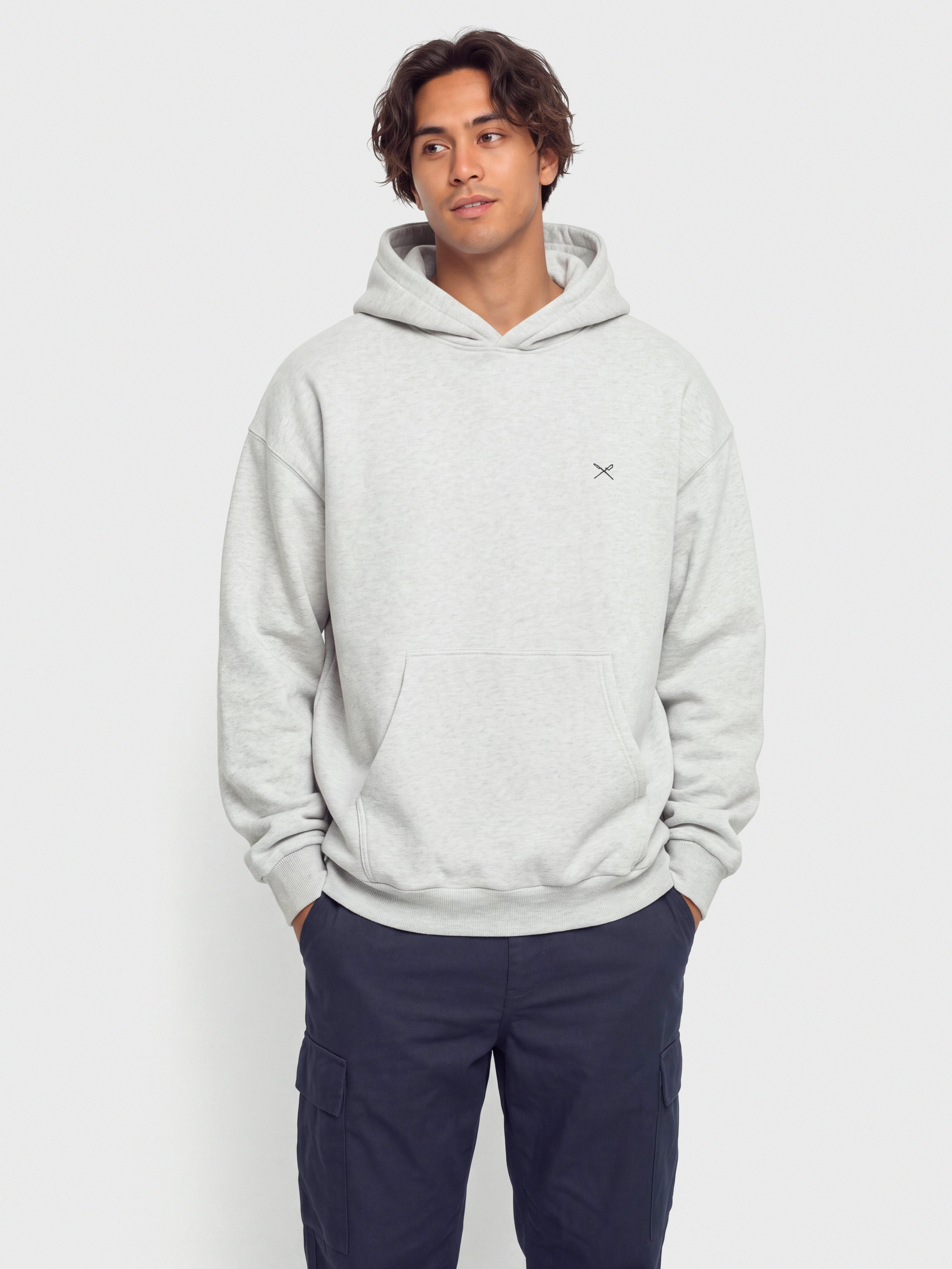 Суитшърт с качулка Iriedaily Flagloose HD (grey-mel.)