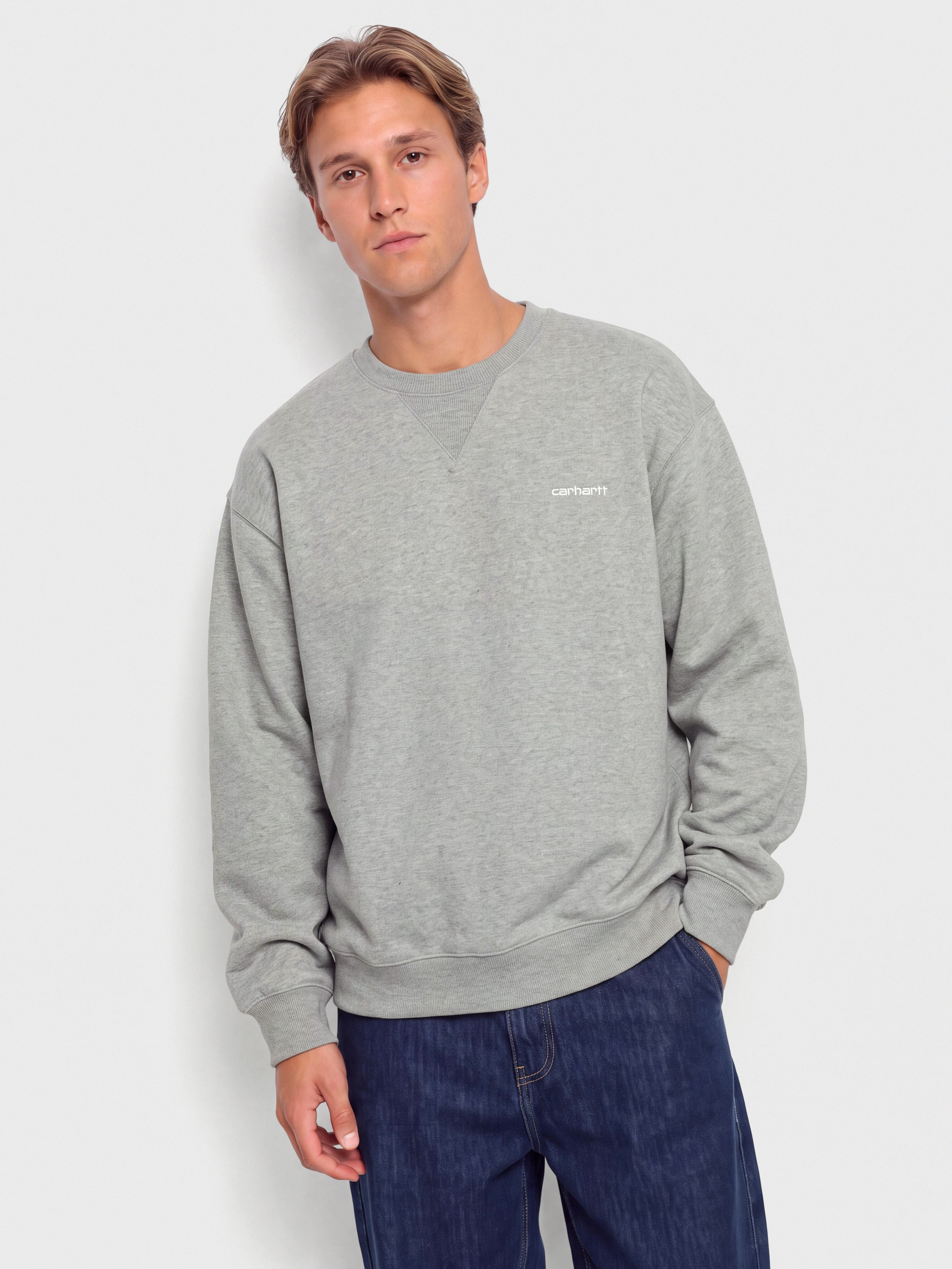u0421u0443u0438u0442u0448u044au0440u0442 Carhartt WIP Ebbert (grey heather/white)