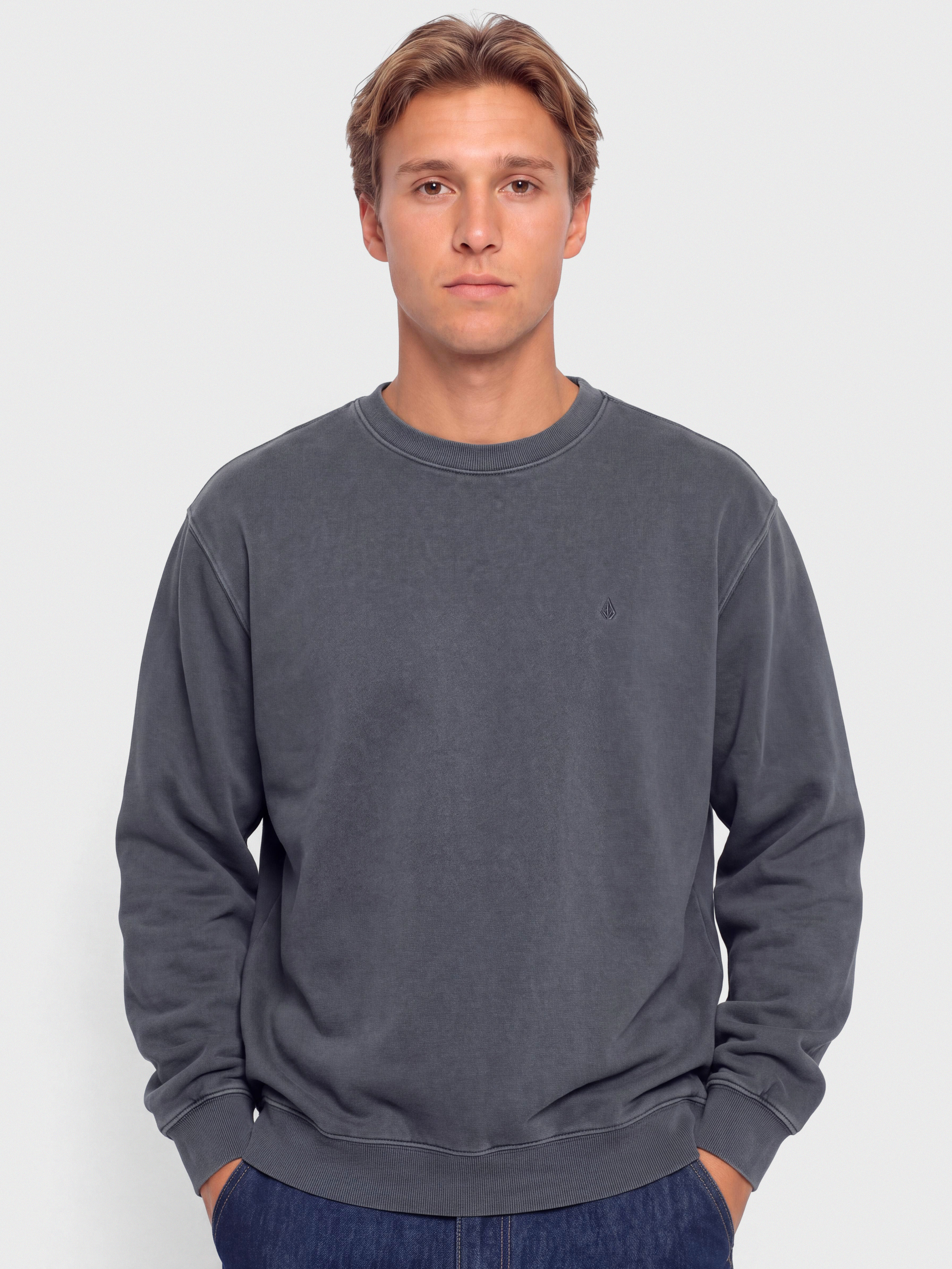 Суитшърт Volcom Single Stone Pw Crew (storm blue)