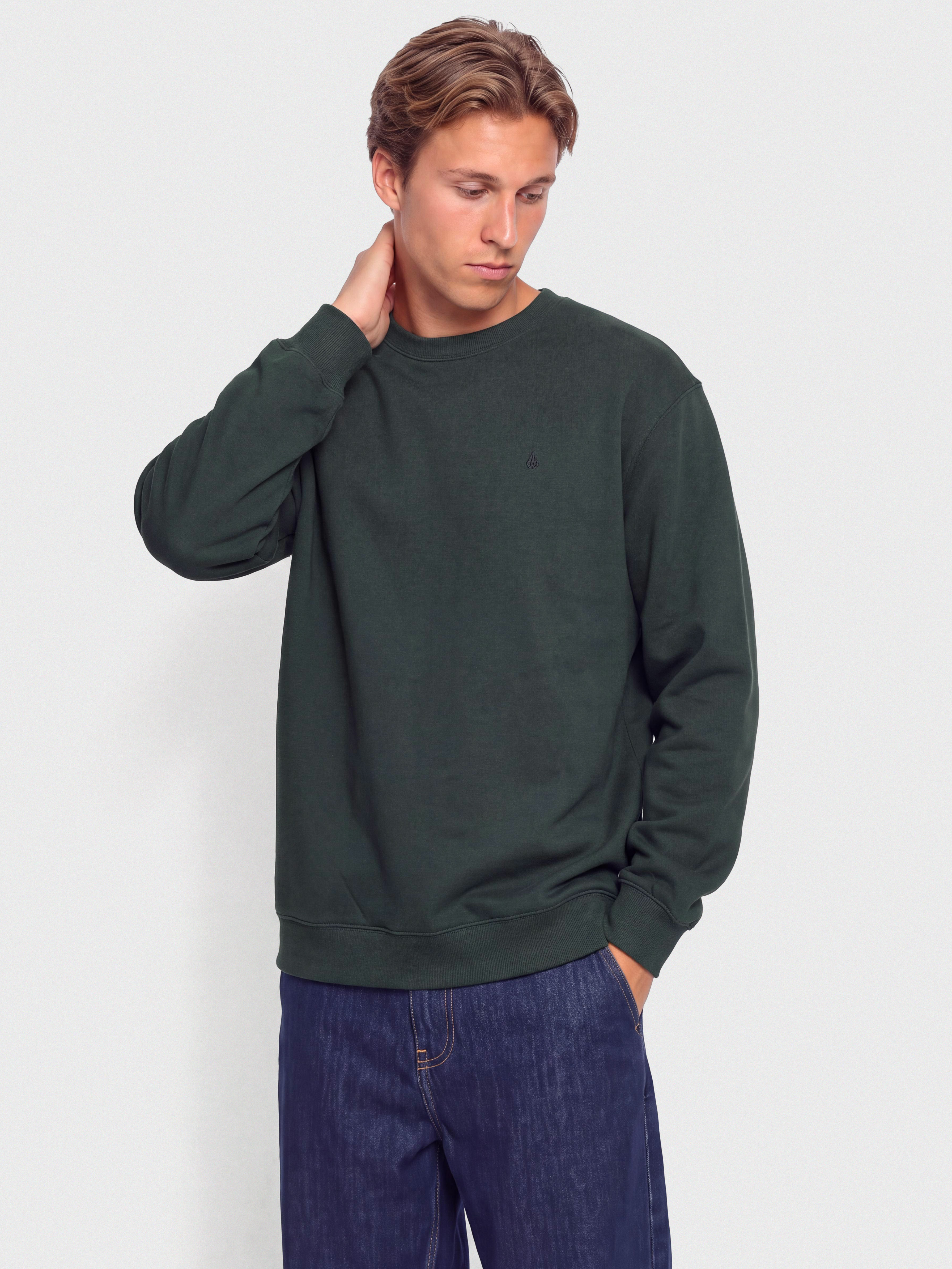 Суитшърт Volcom Single Stone Crew (scarab)