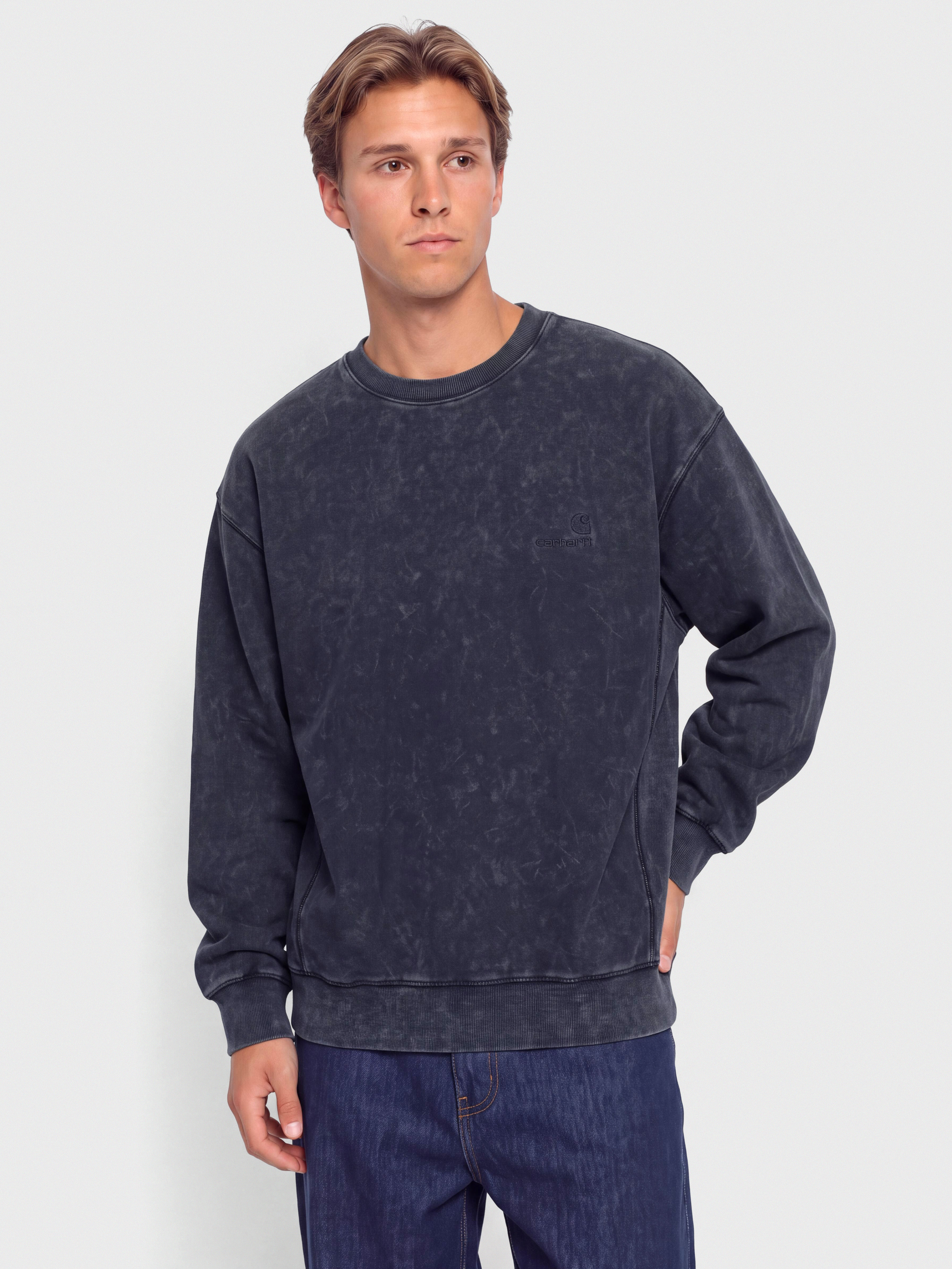 u0421u0443u0438u0442u0448u044au0440u0442 Carhartt WIP Lambert (dark navy/moon wash)