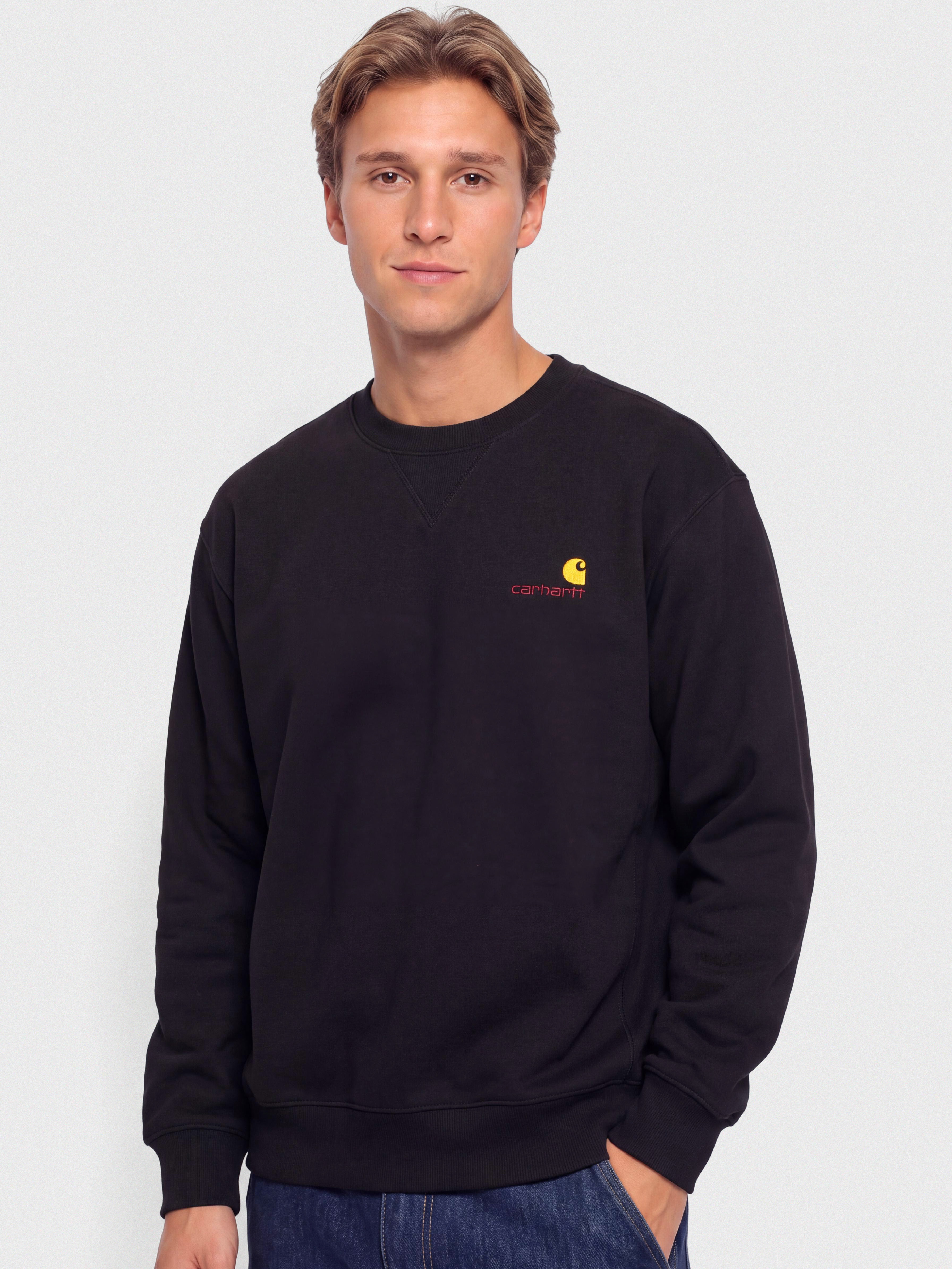 Суитшърт Carhartt WIP American Script (black)
