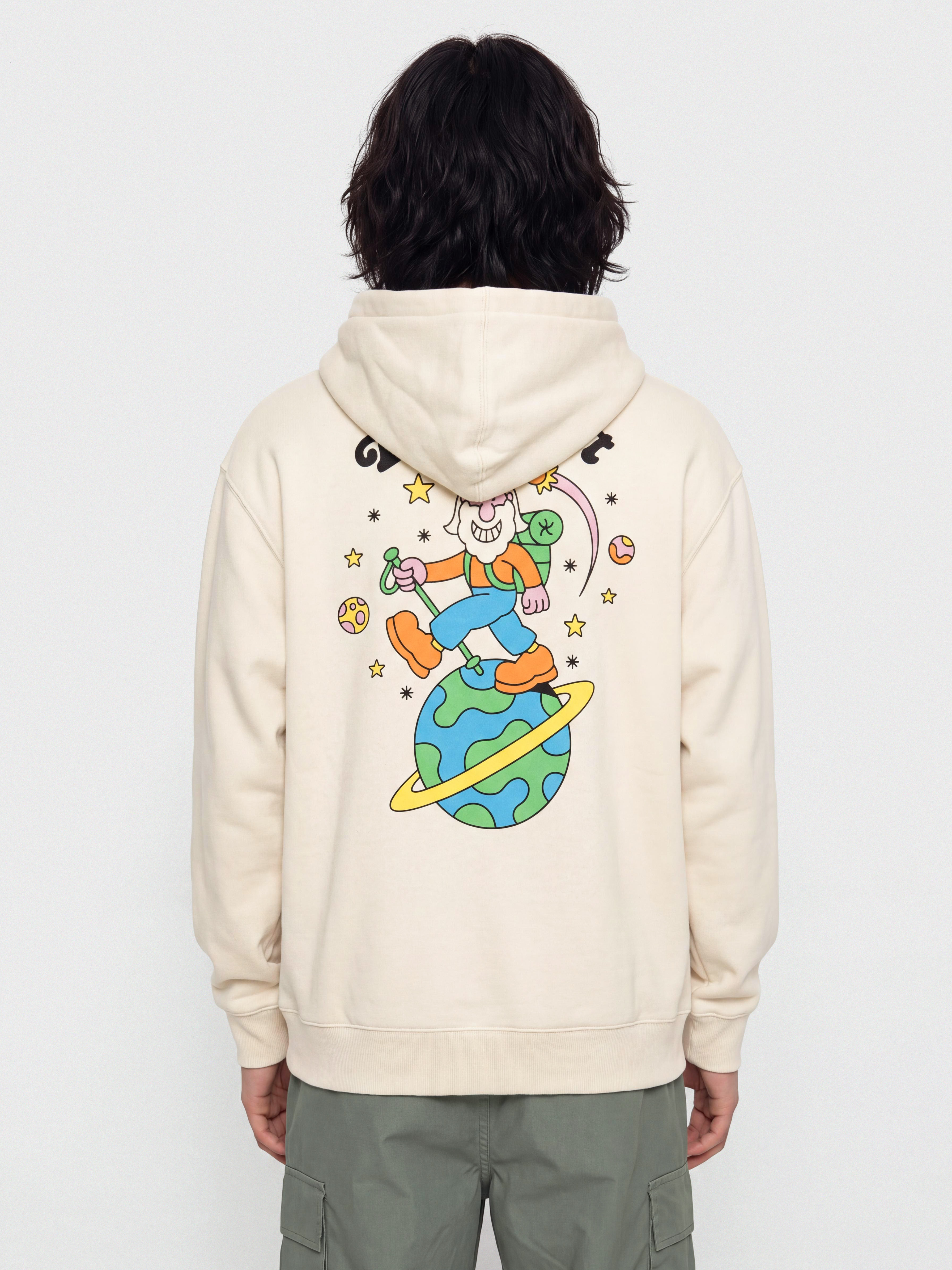 Суитшърт с качулка Element Planet Hiker HD (oat milk)