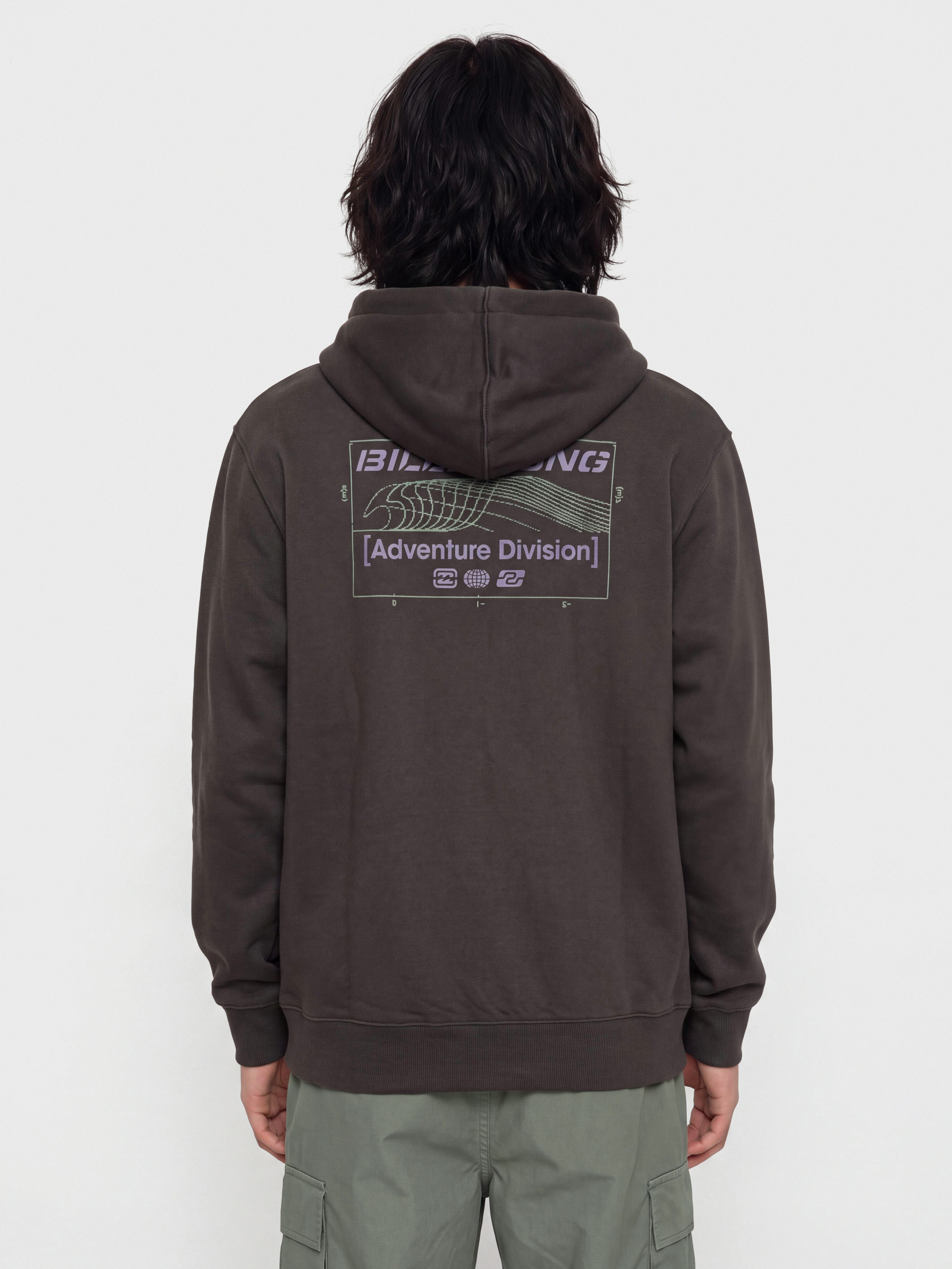 Суитшърт с качулка Billabong Compass HD (washed black)