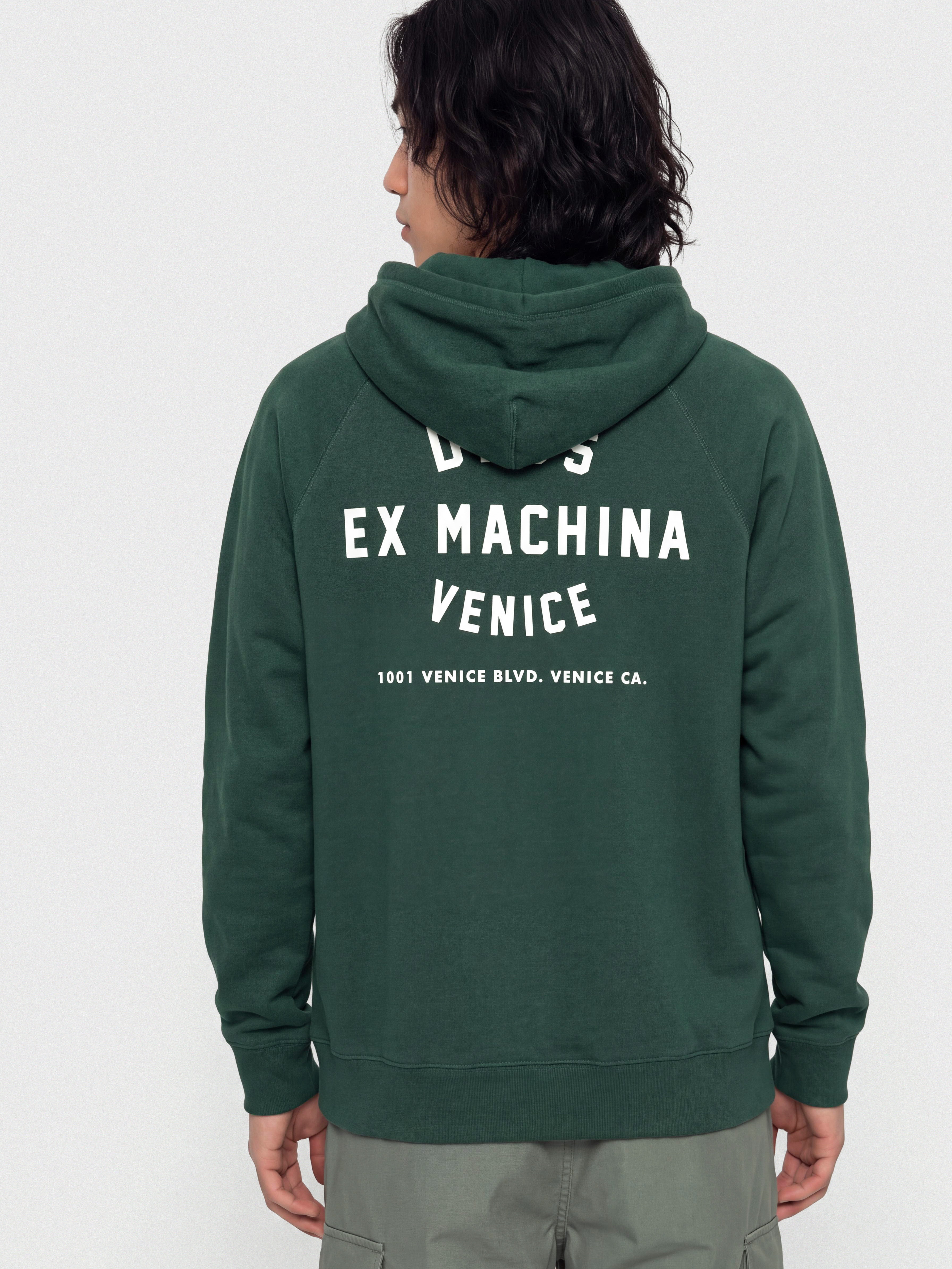 Суитшърт с качулка Deus Ex Machina Venice Address HD (racing green)
