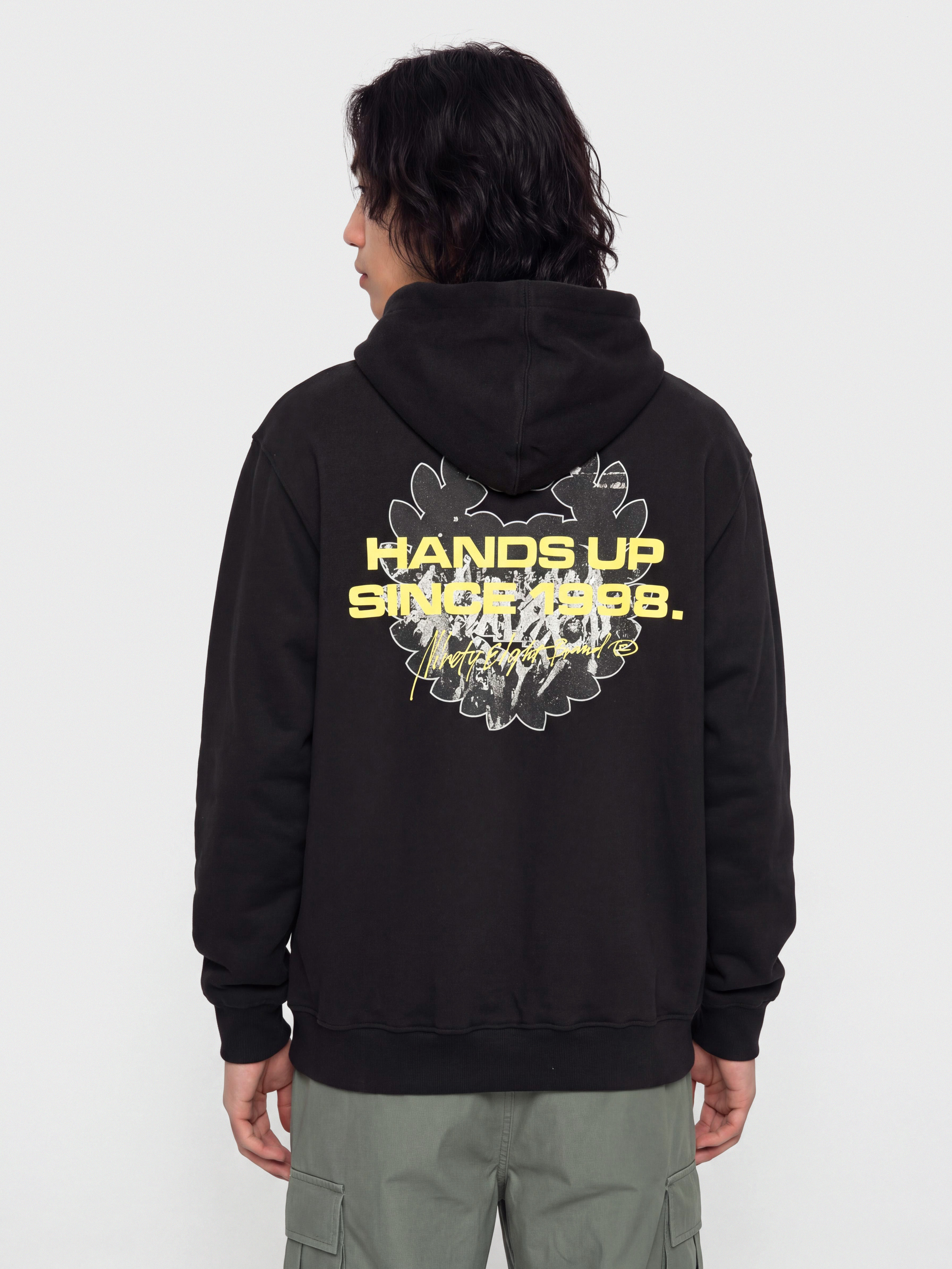 Суитшърт с качулка MassDnm Hands Up HD (black)