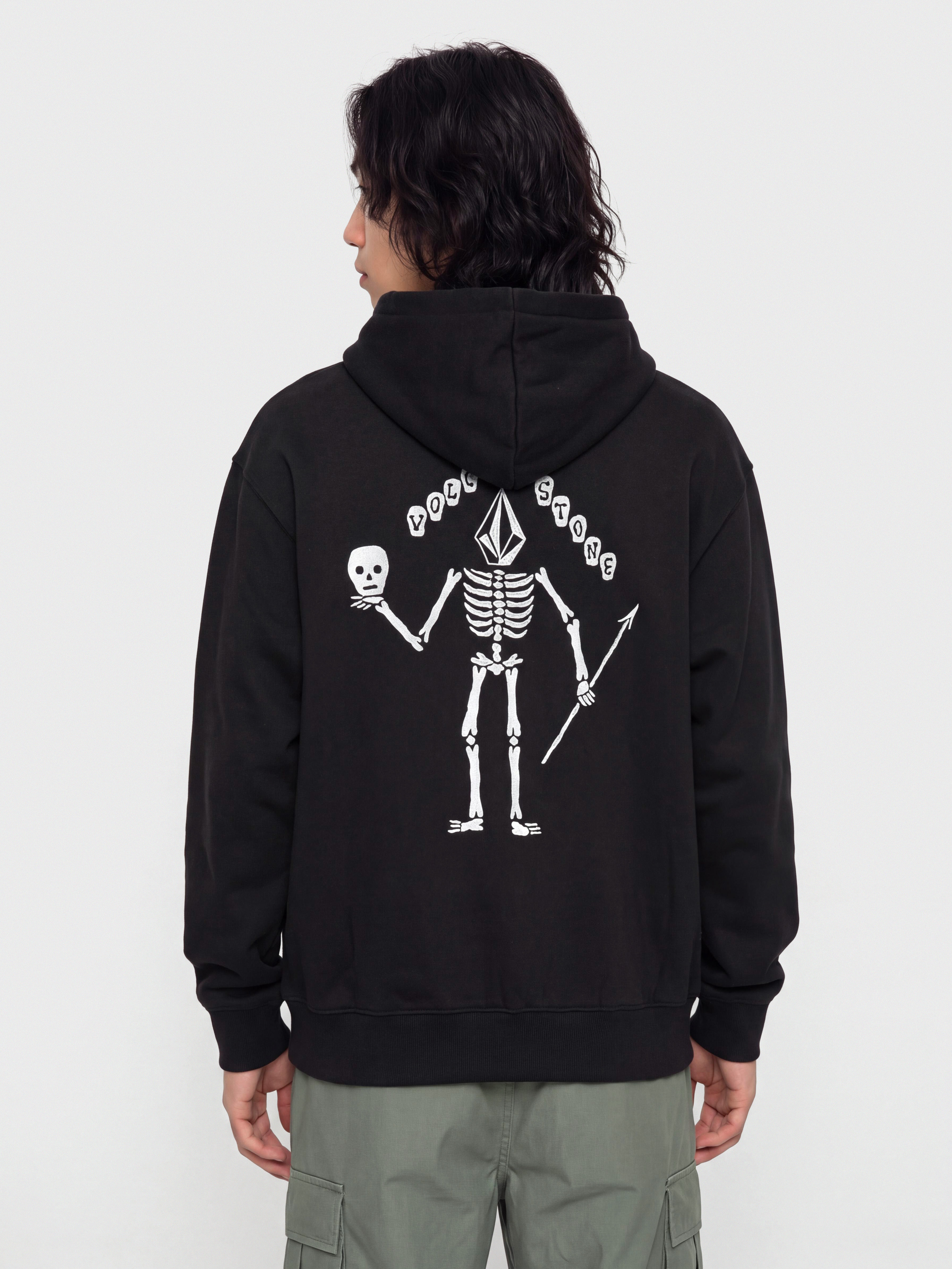 Суитшърт с качулка Volcom Noder HD (black)