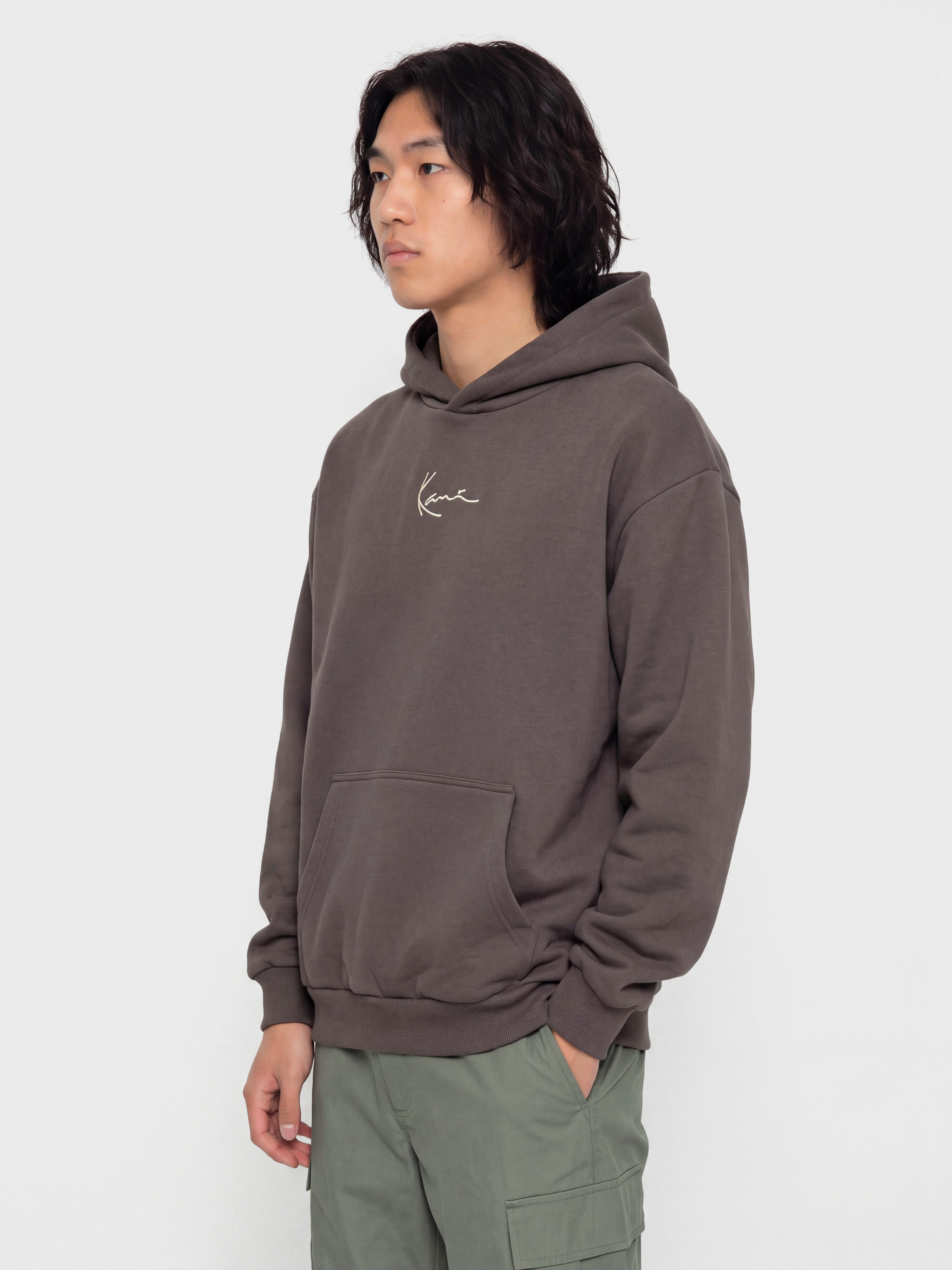 Суитшърт с качулка Karl Kani Signature Hot Dog Oversized HD (dark grey)