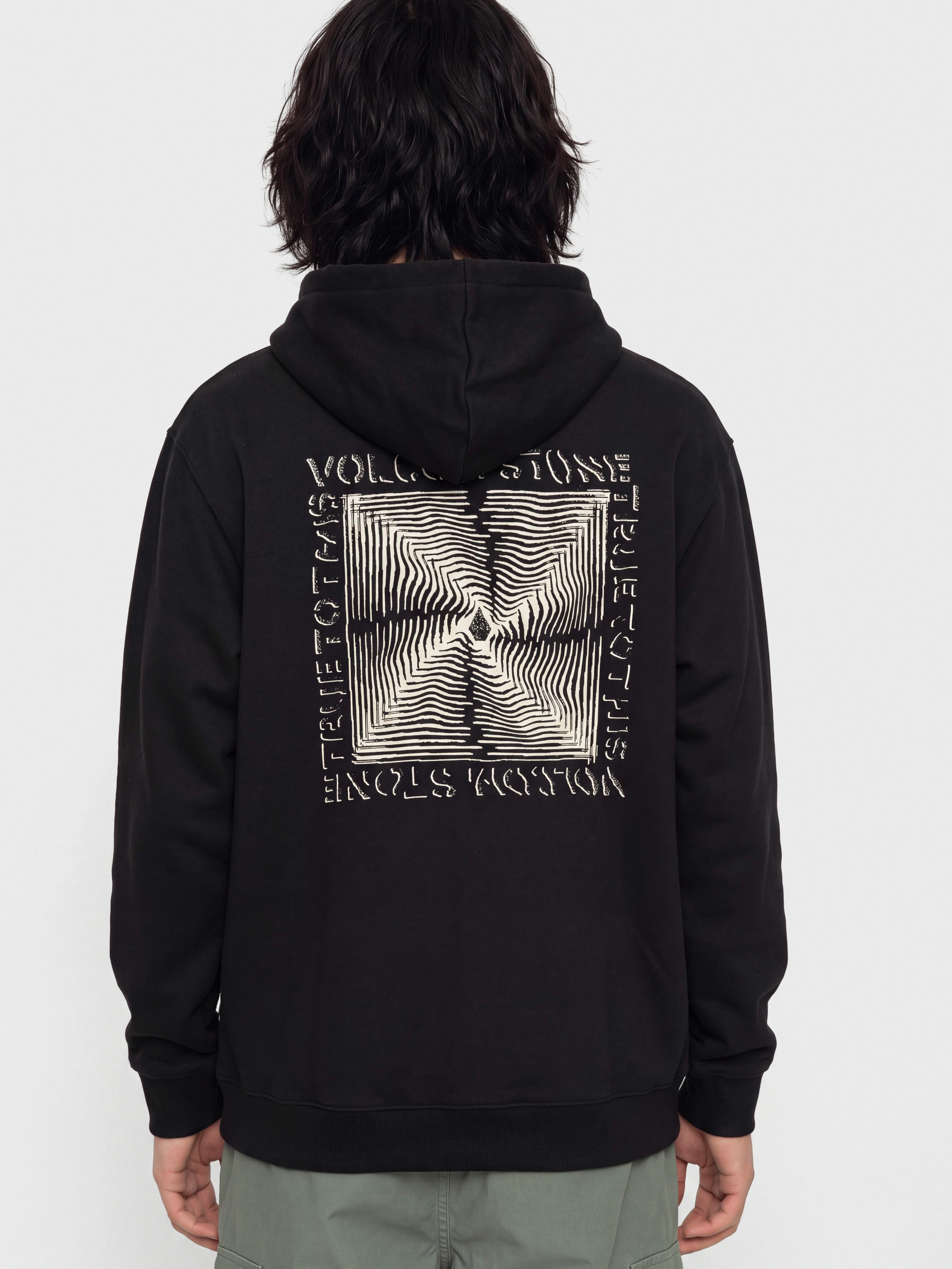 Суитшърт с качулка Volcom Watanite HD (black)