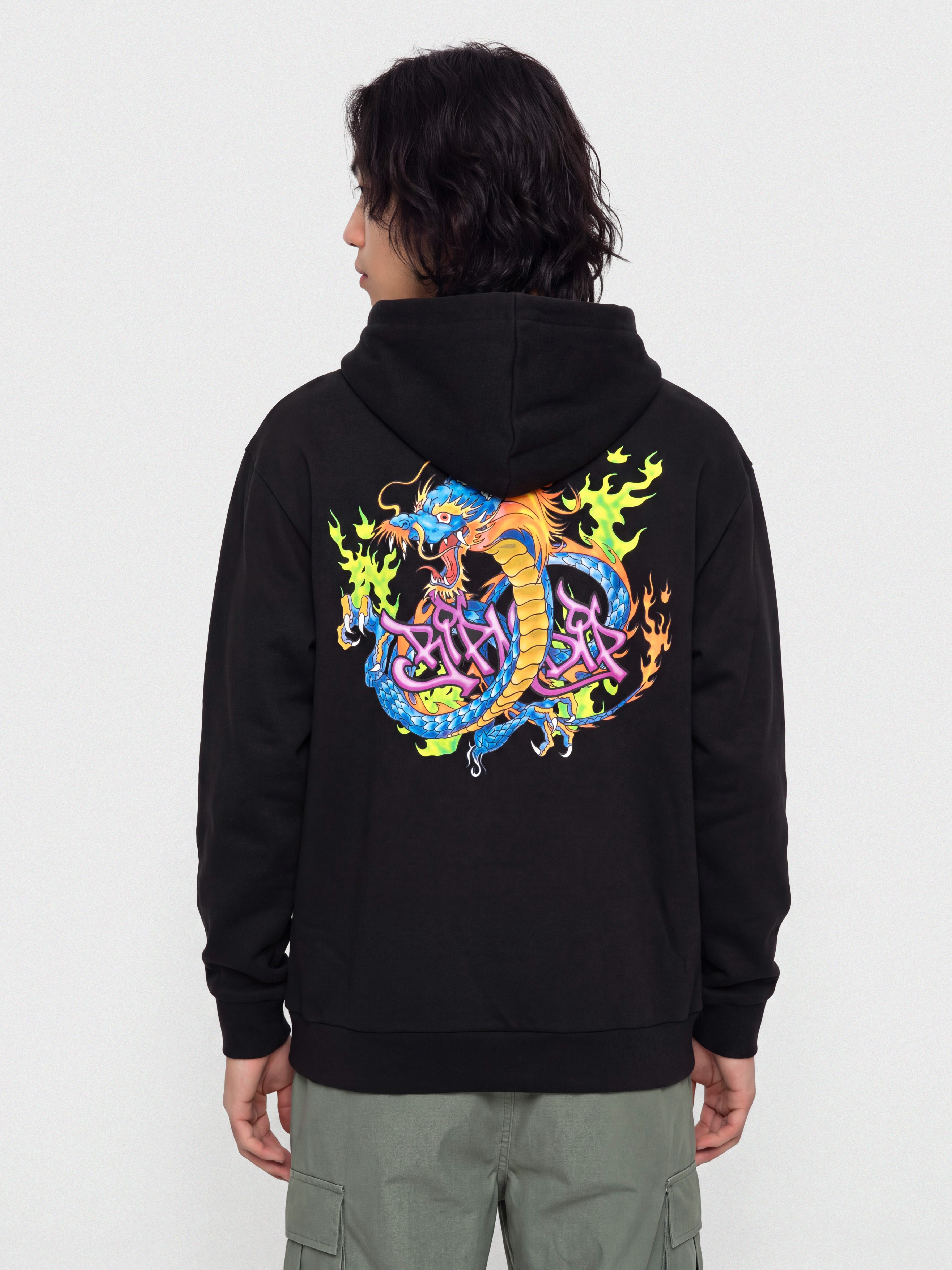 Суитшърт с качулка RipNDip Dragonology HD (black wash)