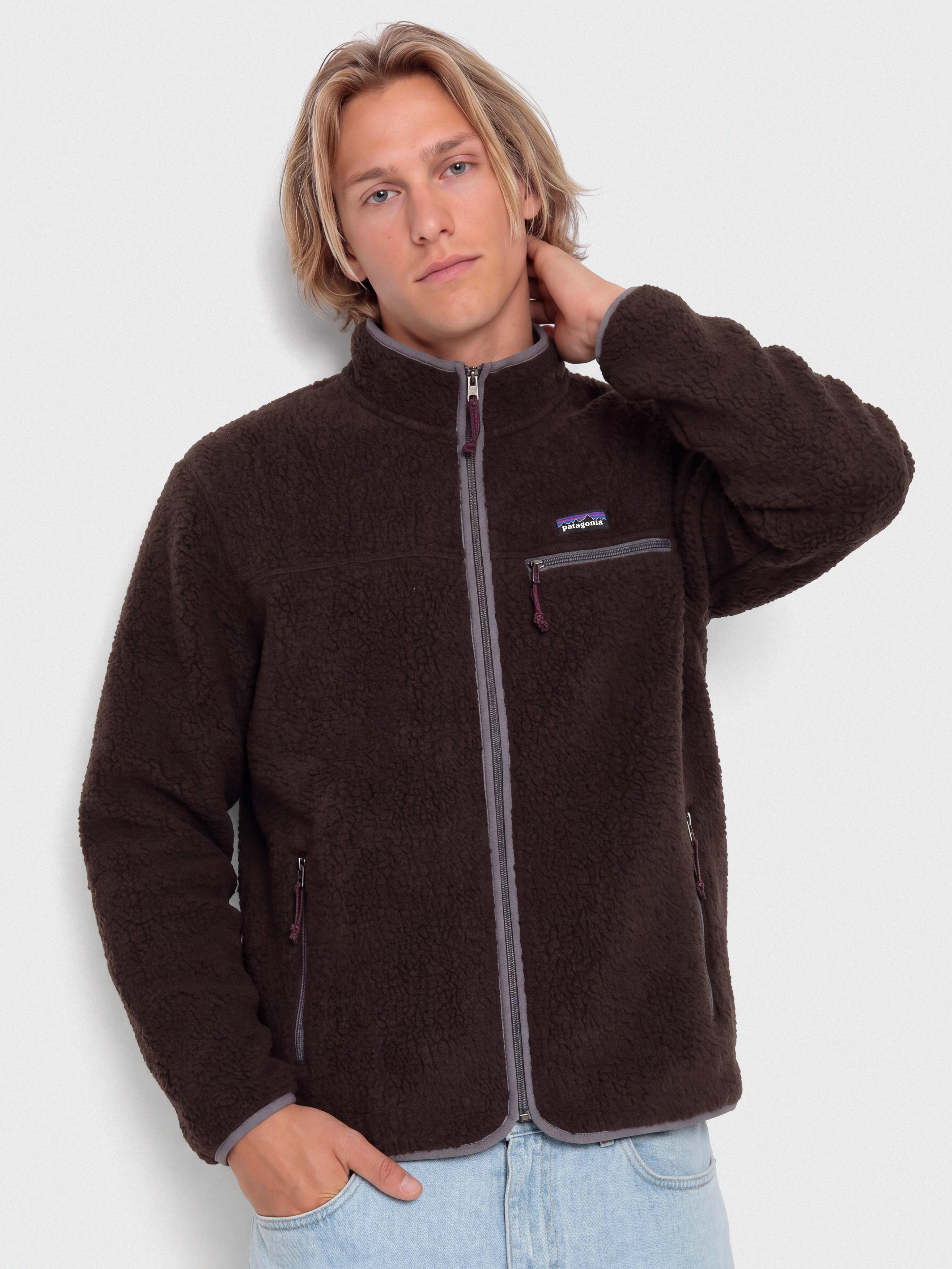 Яке Patagonia Retro Pile (den brown)
