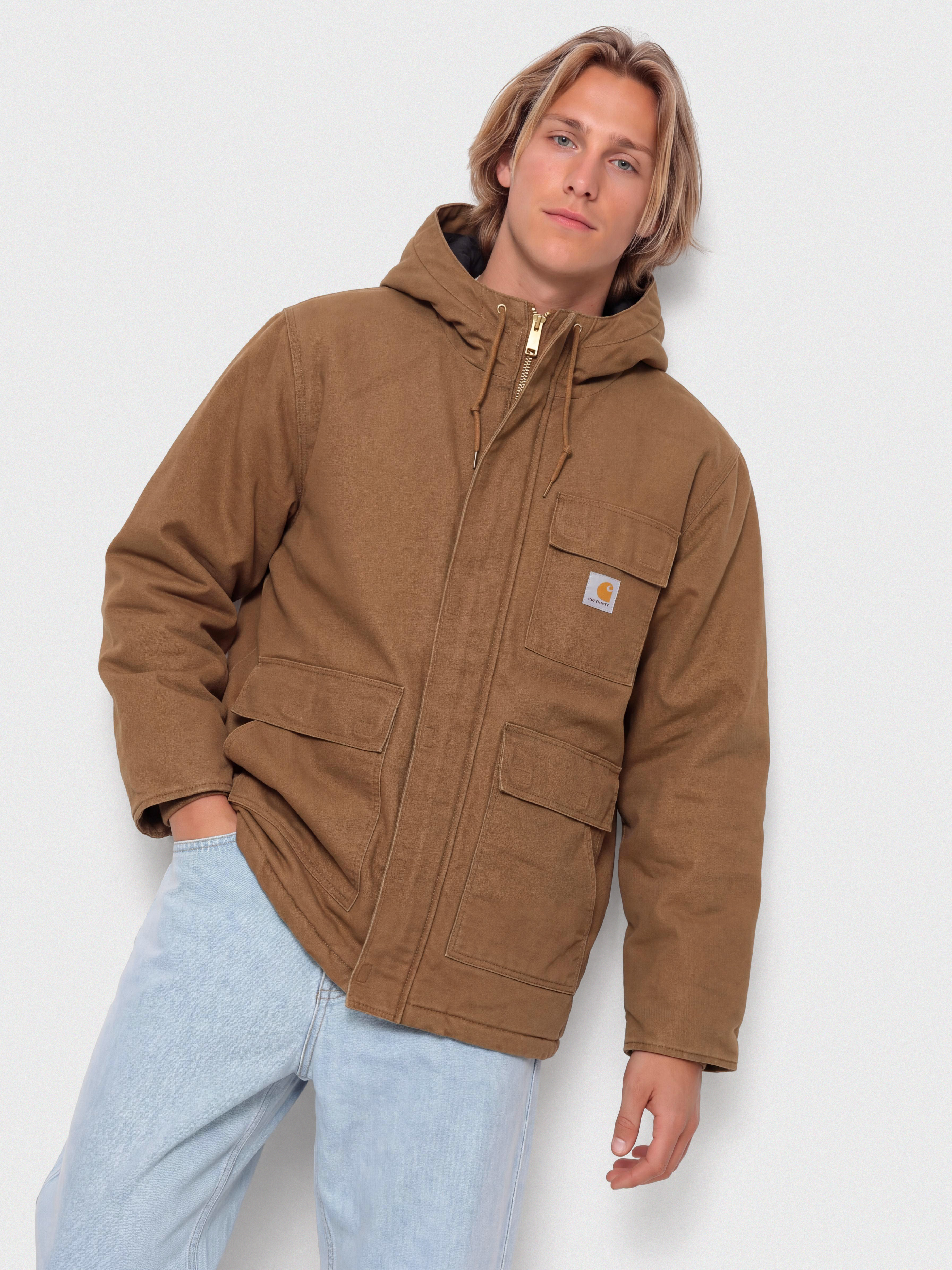 Яке Carhartt WIP Boreal Parka (wip h brown/stone canvas)