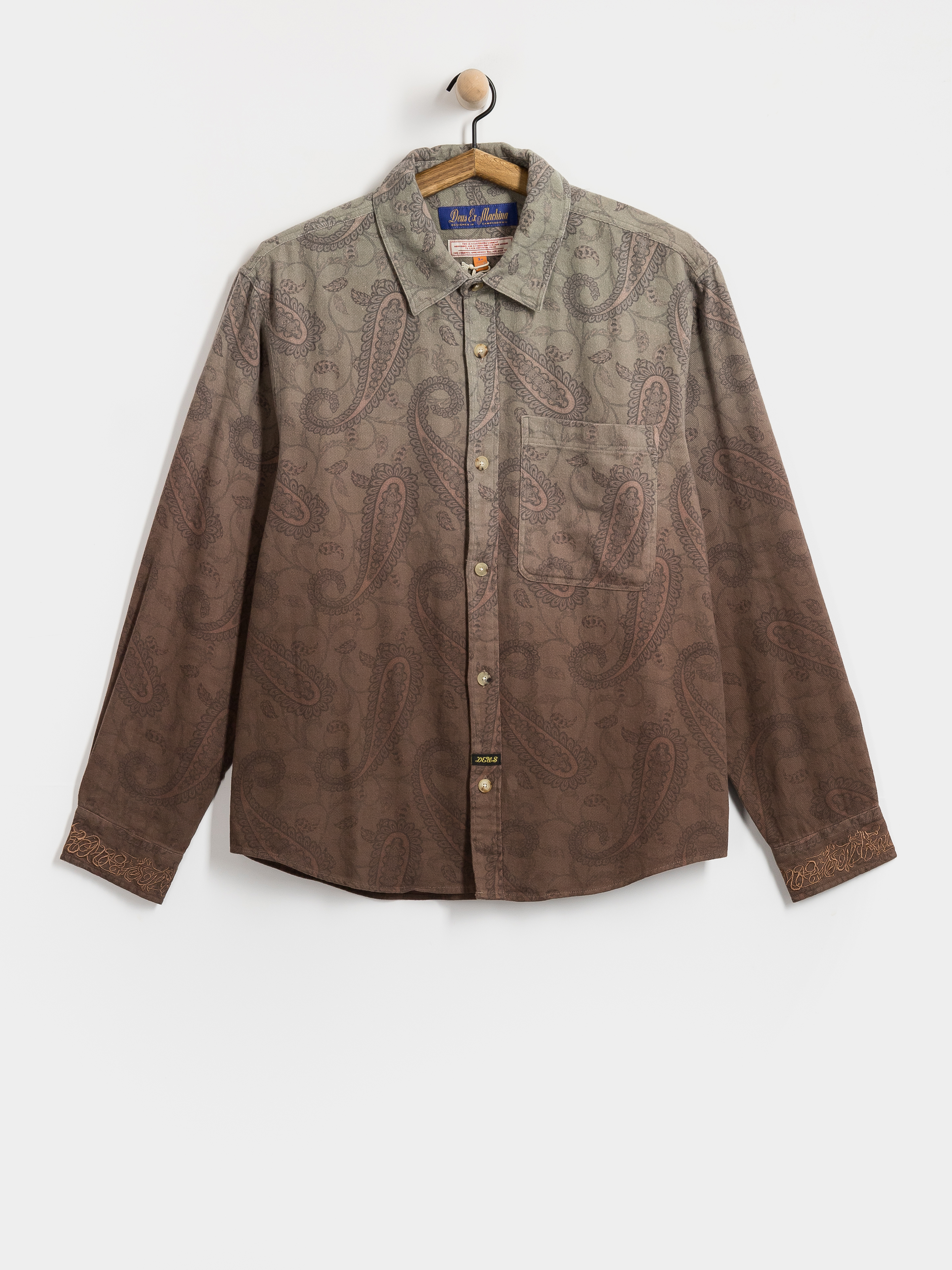 Риза Deus Ex Machina Turiya Ls (moss green)