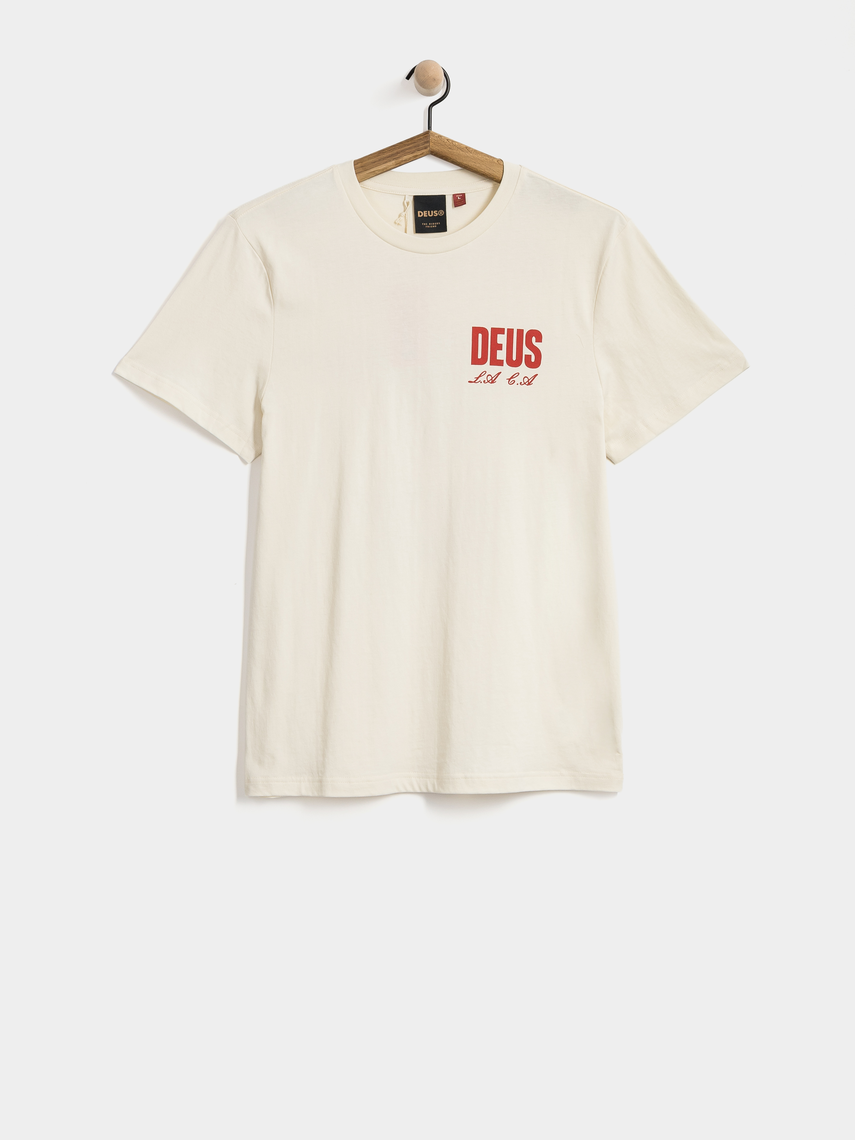 Тениска Deus Ex Machina Cutaway (vintage white)