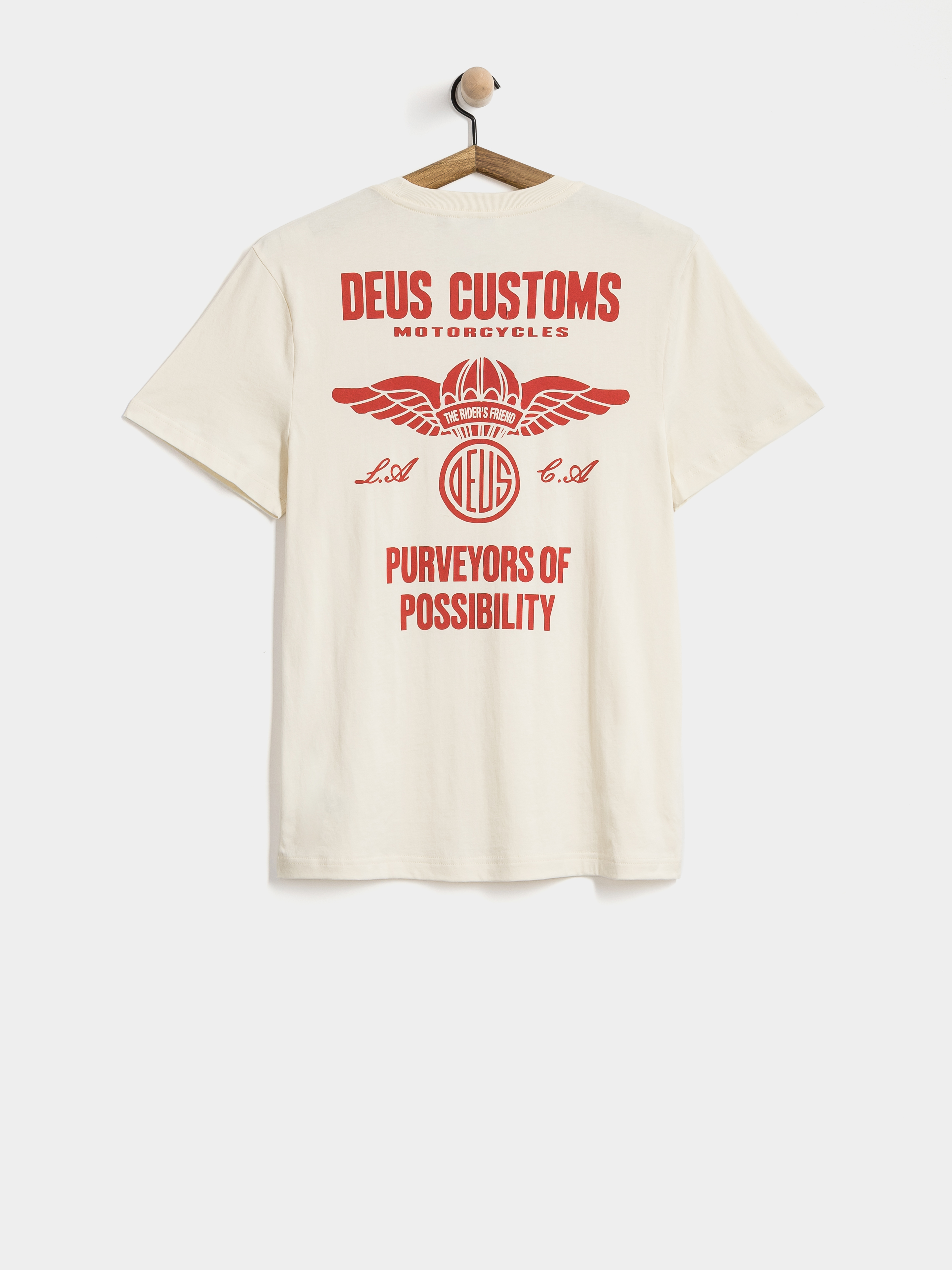 Тениска Deus Ex Machina Cutaway (vintage white)