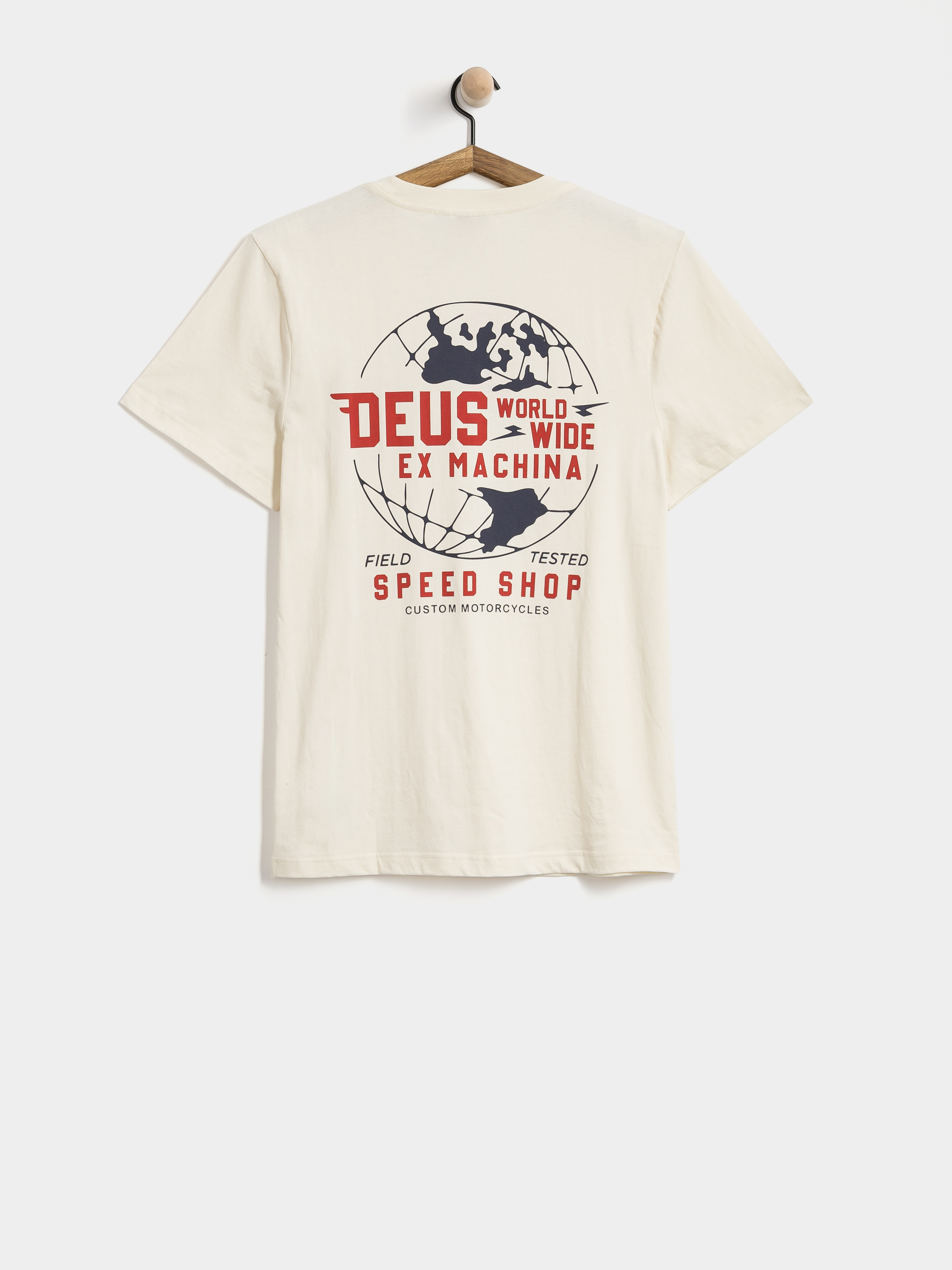 Тениска Deus Ex Machina Global Spark (vintage white)
