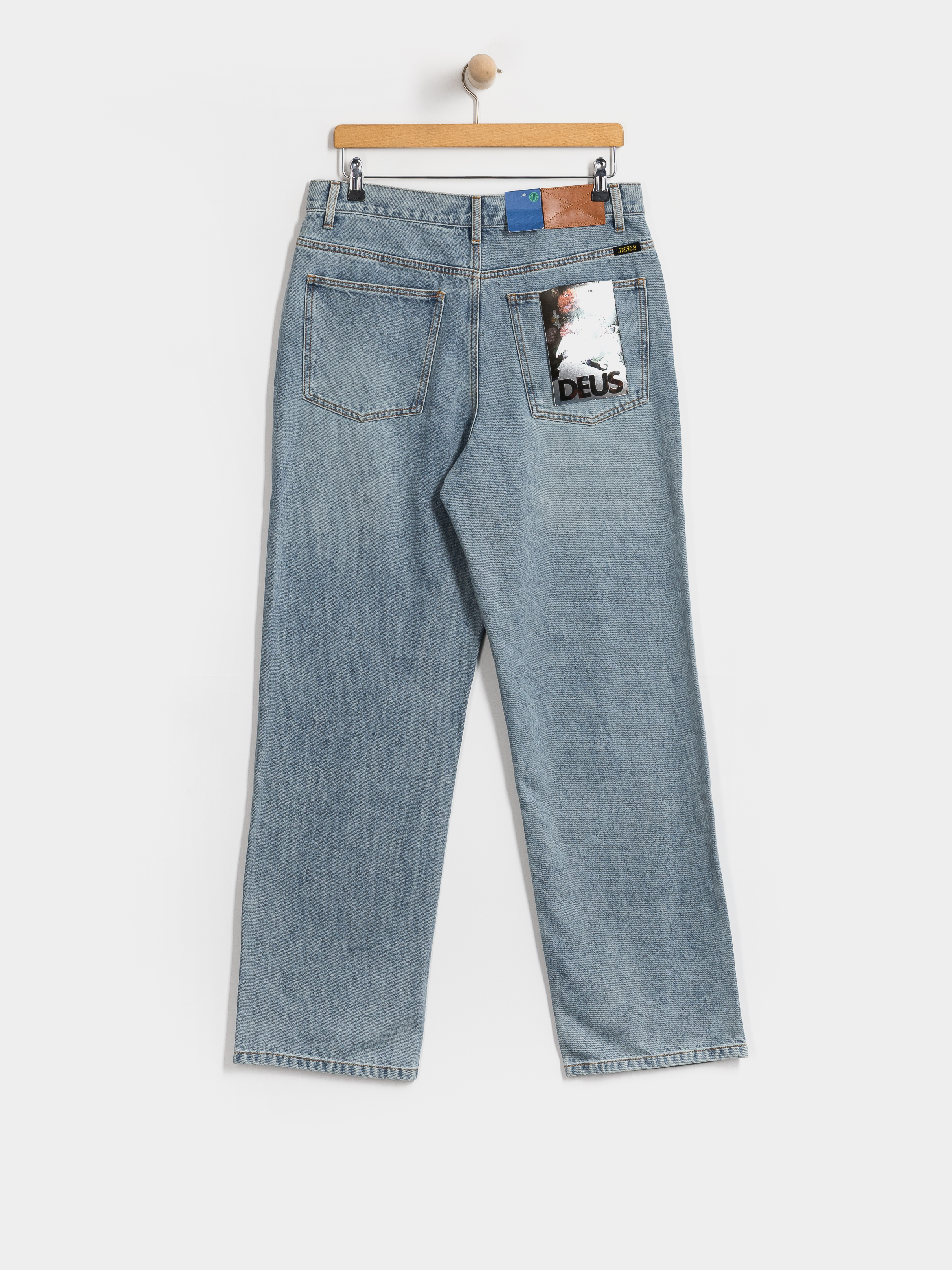 Панталони Deus Ex Machina True Line Straight (washed indigo)