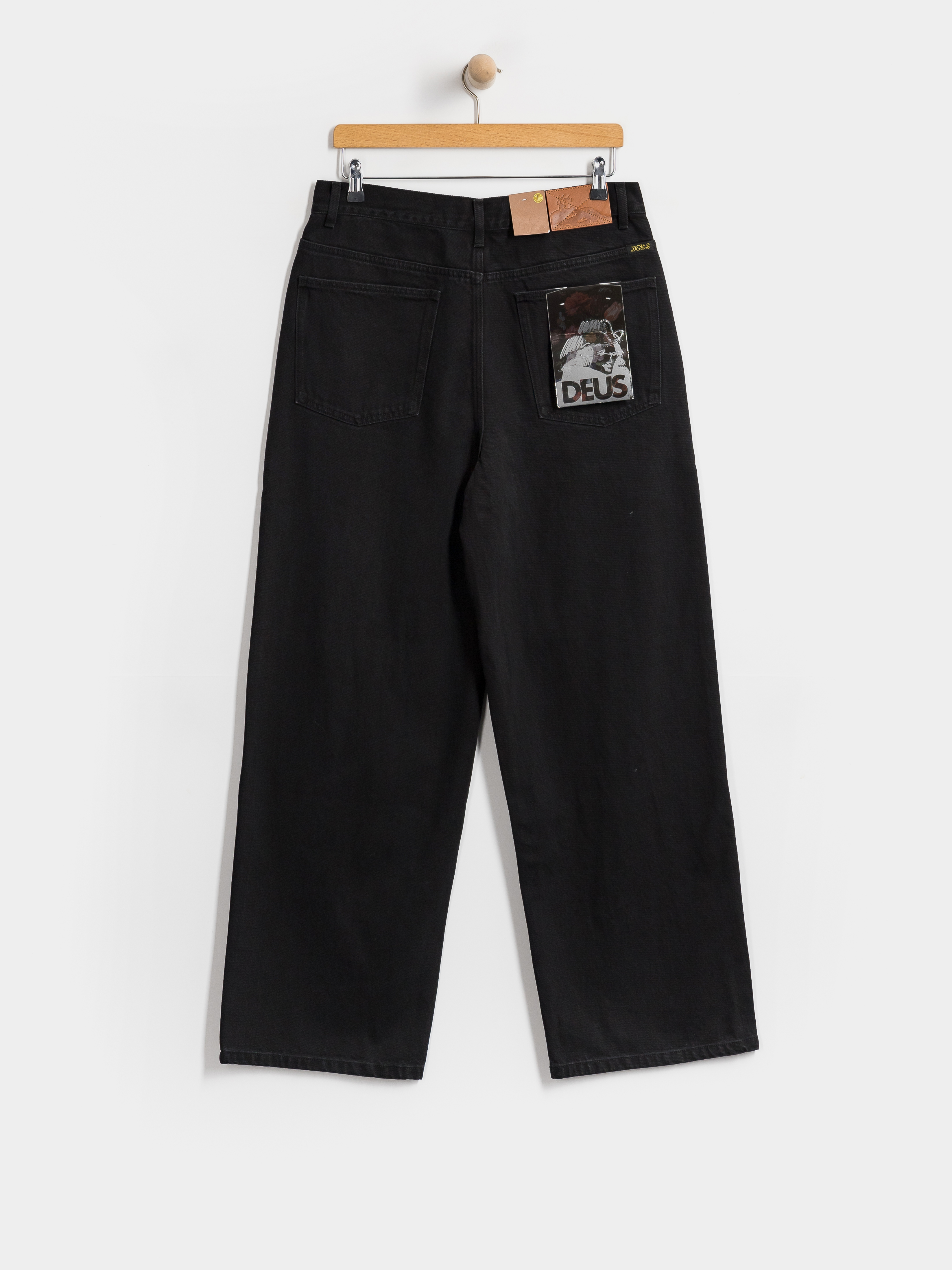 Панталони Deus Ex Machina Drift Line Wide (washed black)