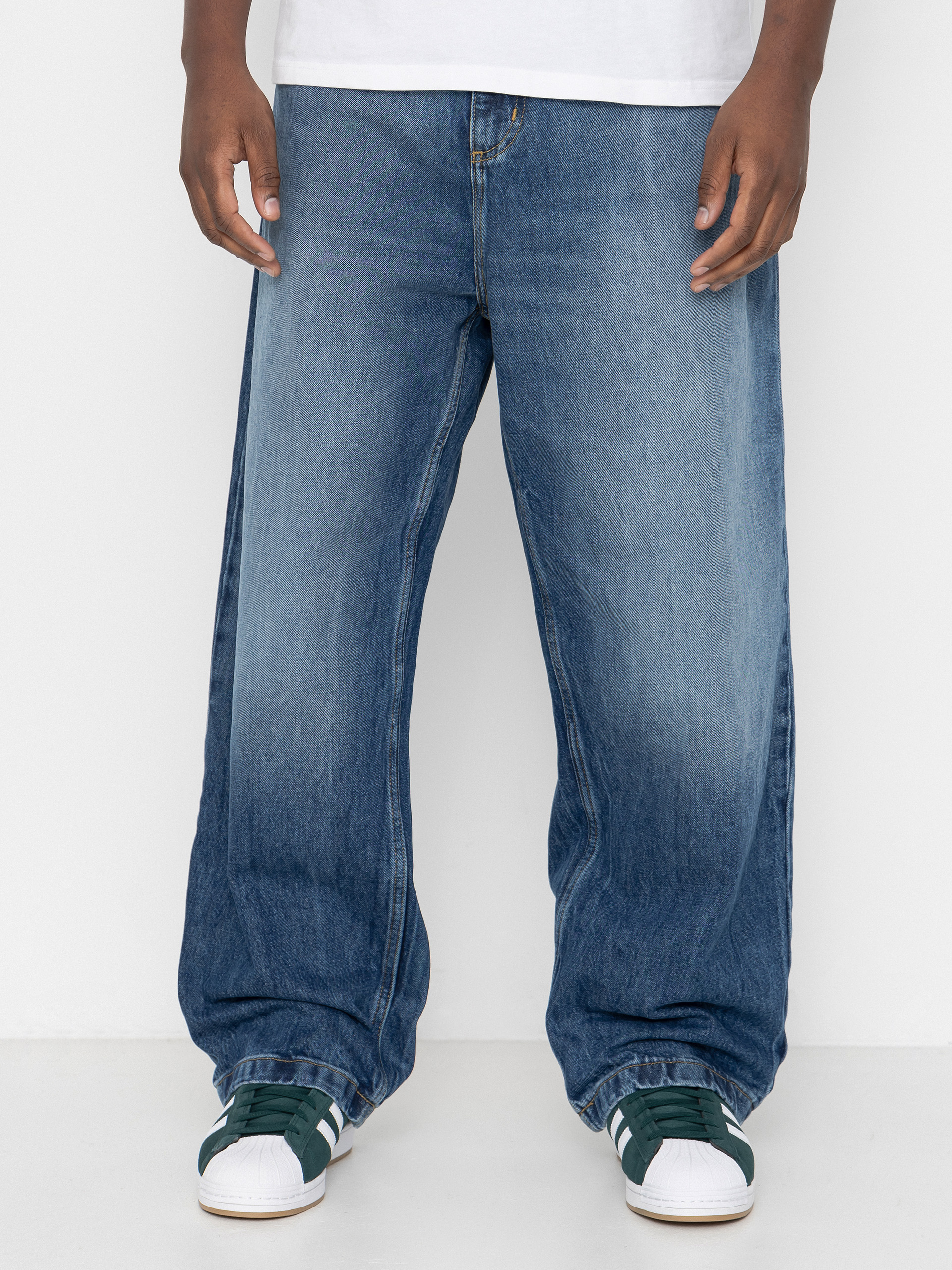 Панталони Carhartt WIP Brandon (blue/marble used wash)