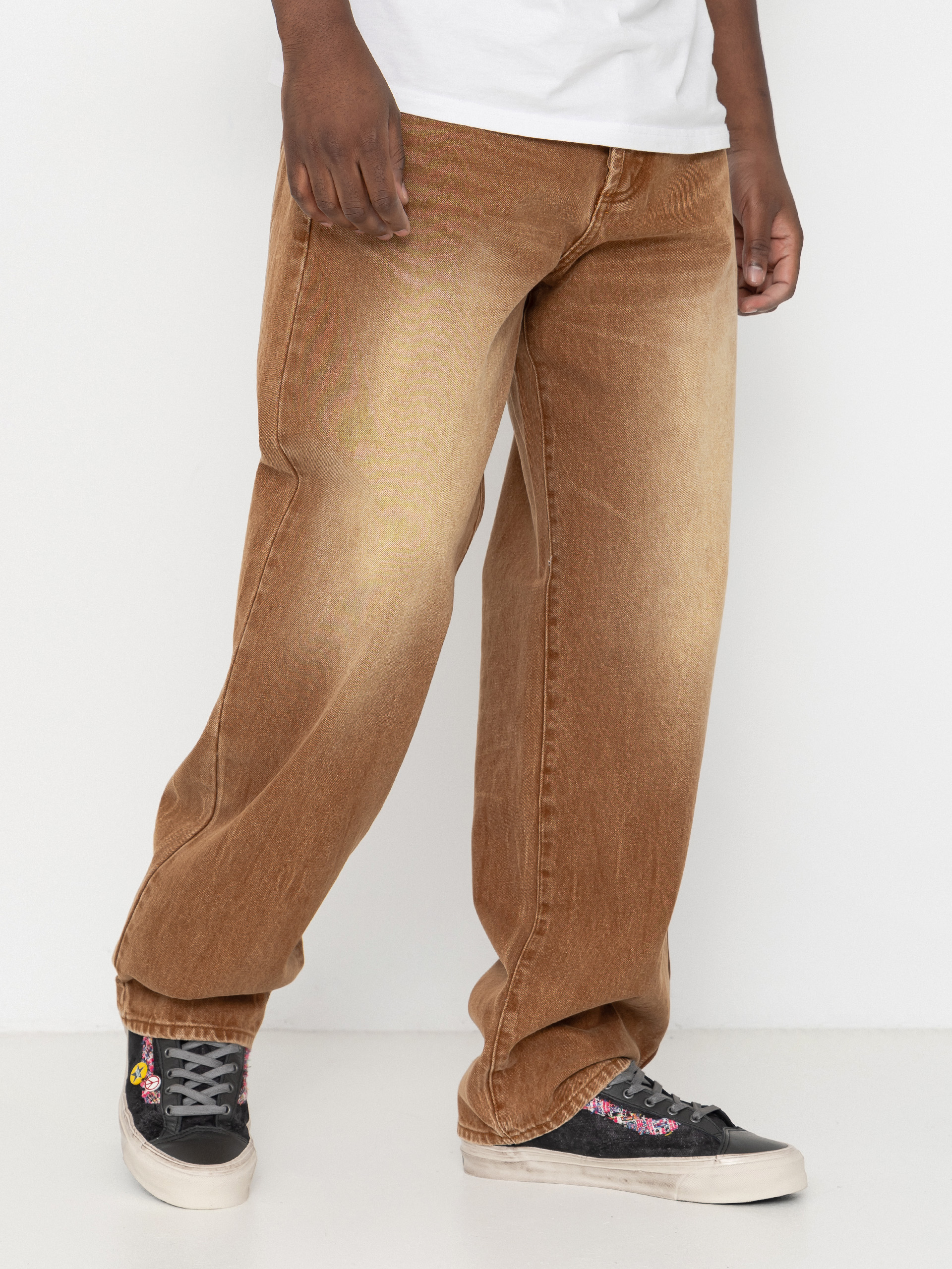Панталони OBEY Boxcar Straight Denim (archive brown)