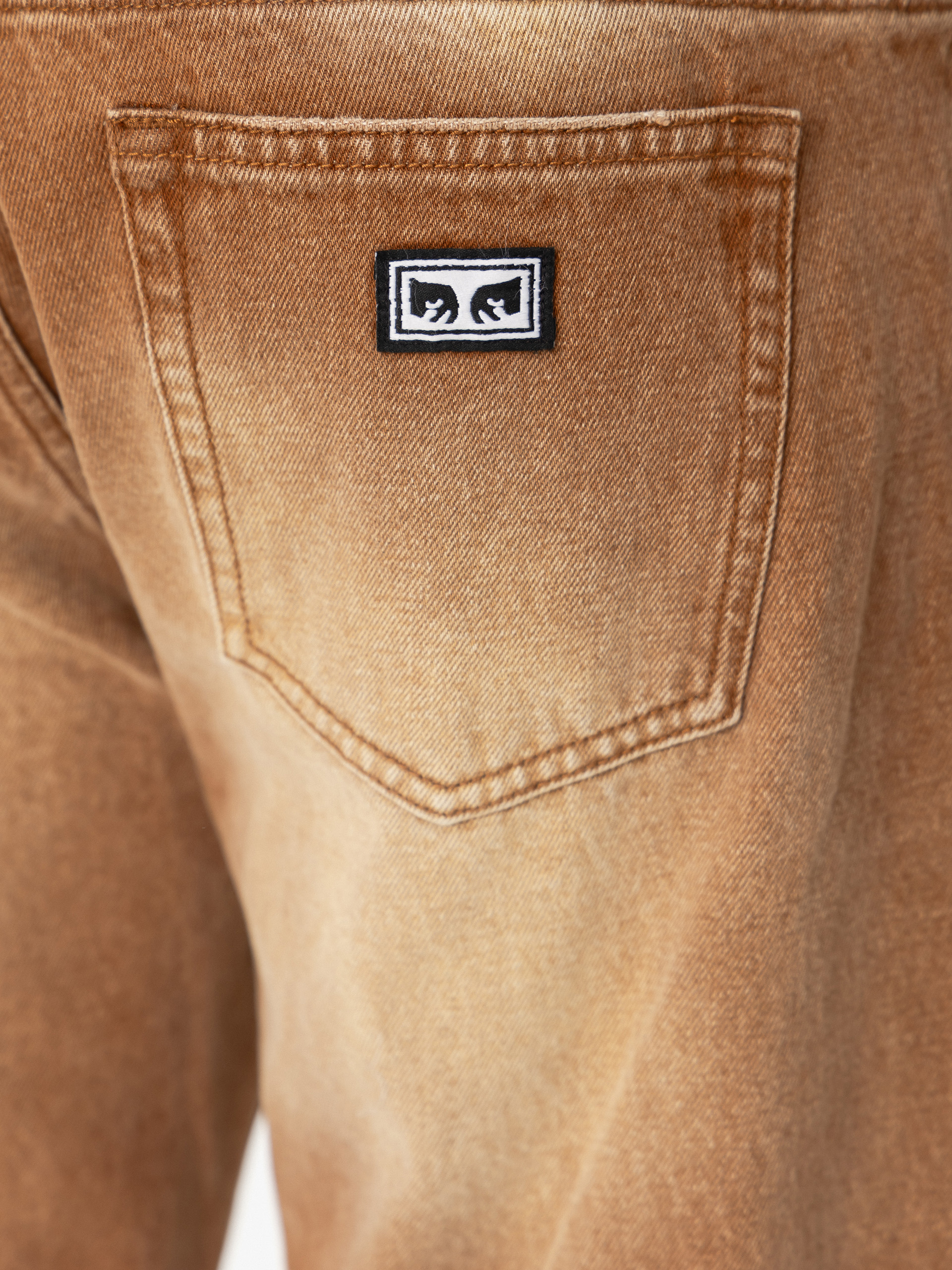 Панталони OBEY Boxcar Straight Denim (archive brown)