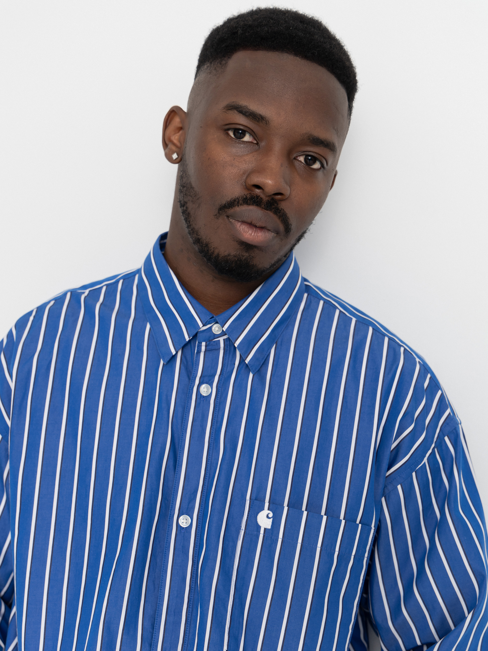 Риза Carhartt WIP Gowan (gowan stripe lapis)