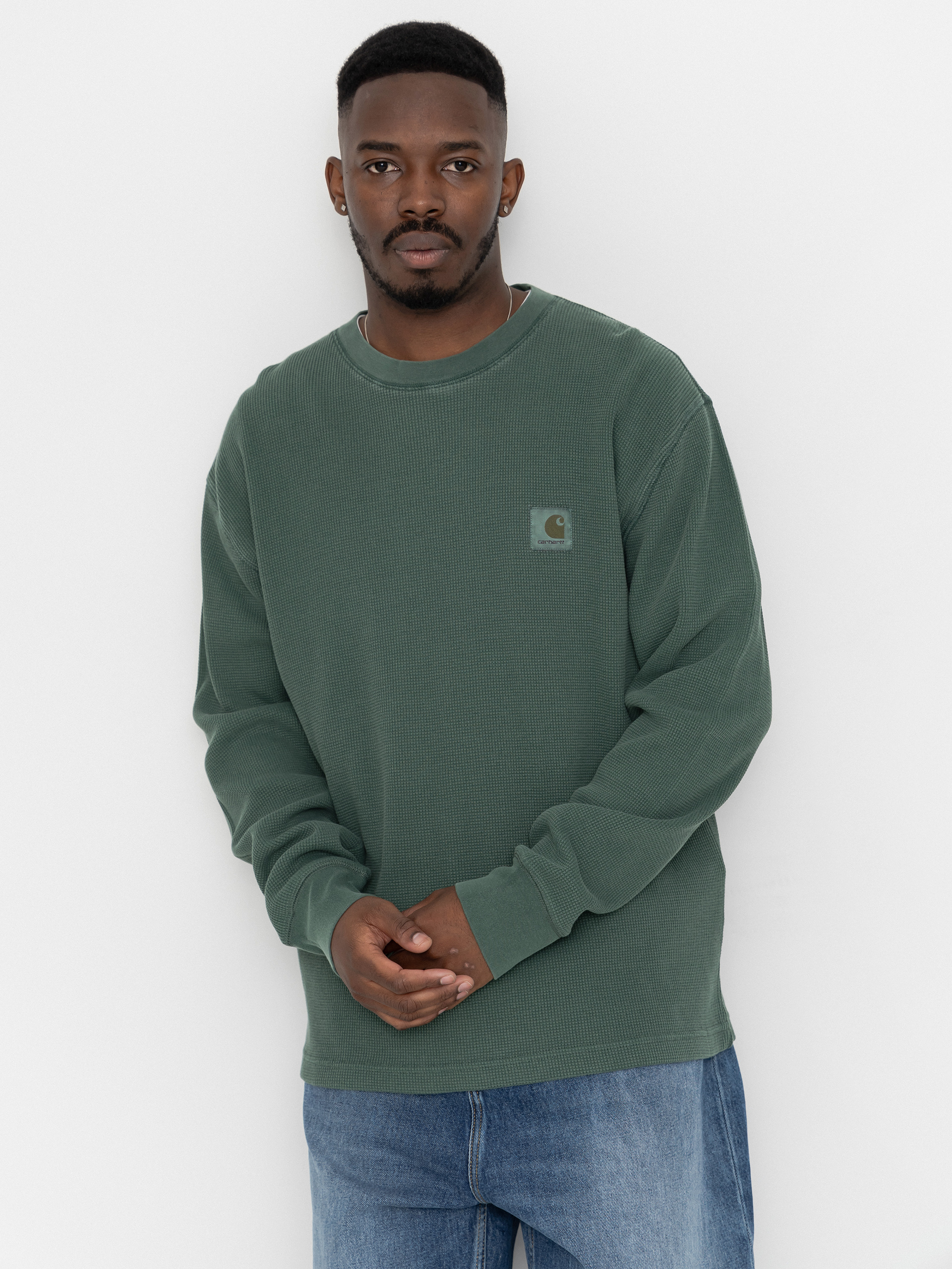Блуза Carhartt WIP Vista Waffle (dark scarab/garment dyed)