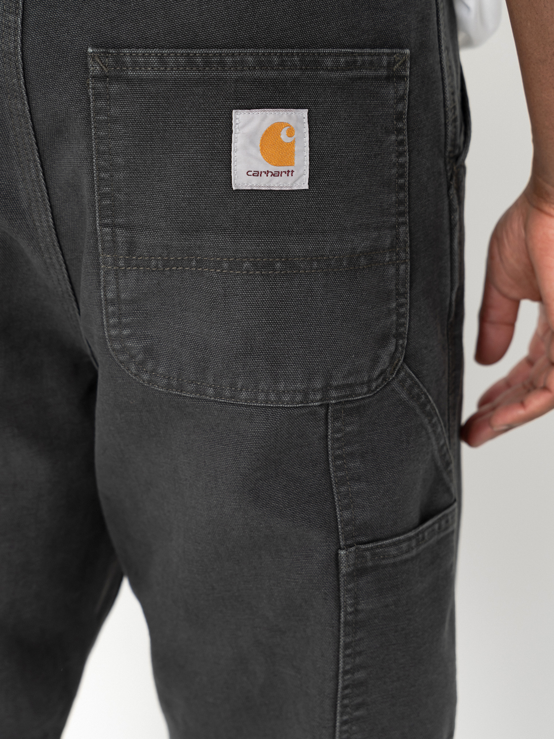 Панталони Carhartt WIP Single Knee (raven/stone canvas)