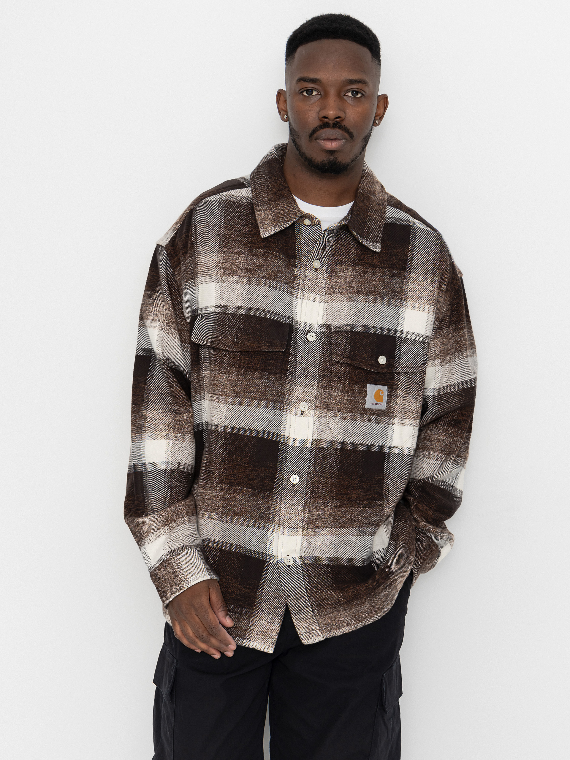 u0420u0438u0437u0430 Carhartt WIP Esterson (esterson check tobacco)
