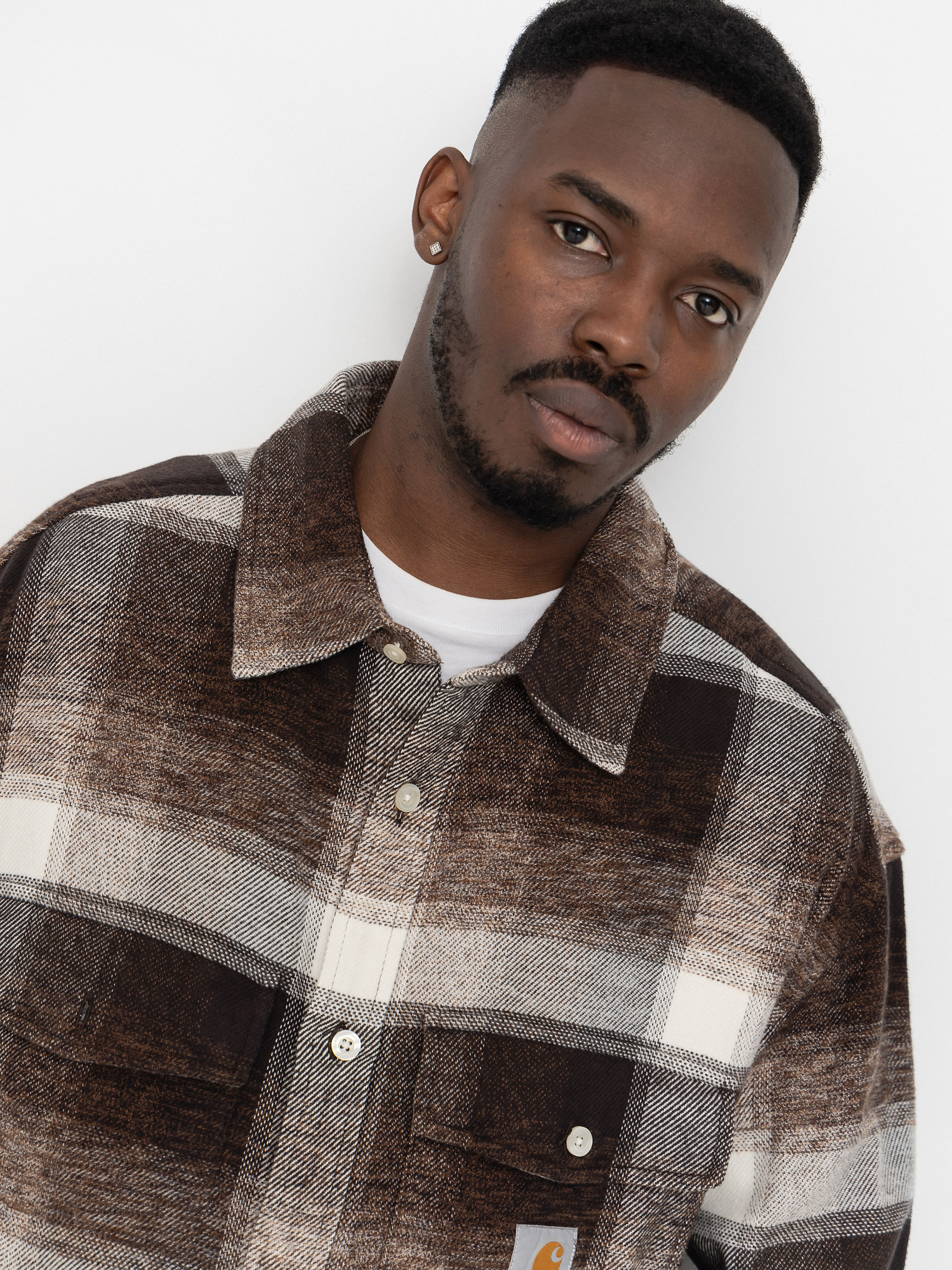 Риза Carhartt WIP Esterson (esterson check tobacco)