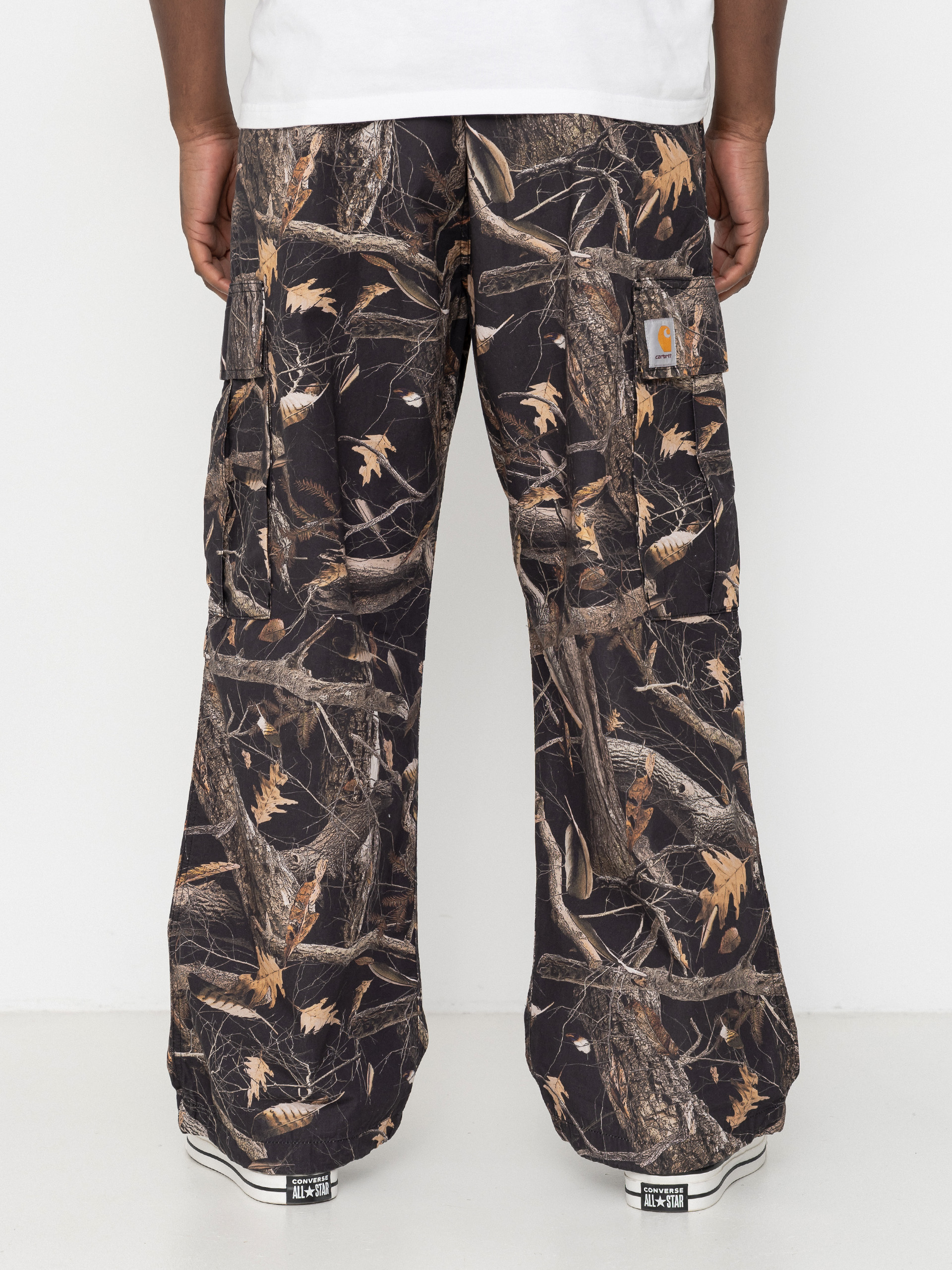 Панталони Carhartt WIP Osborn Cargo (camo feather tree black/rinsed)