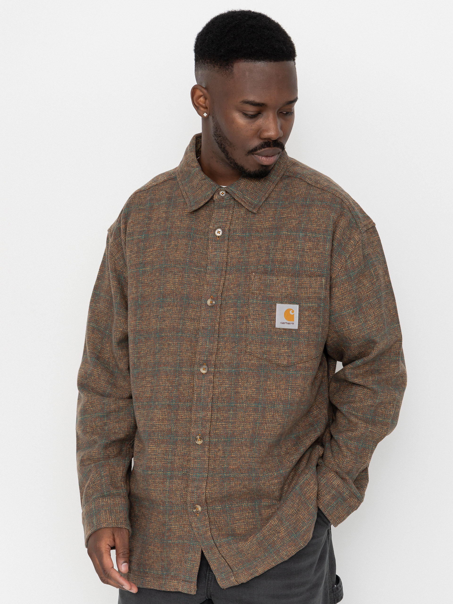 Риза Carhartt WIP Bagley (bagley check hamilton brown)