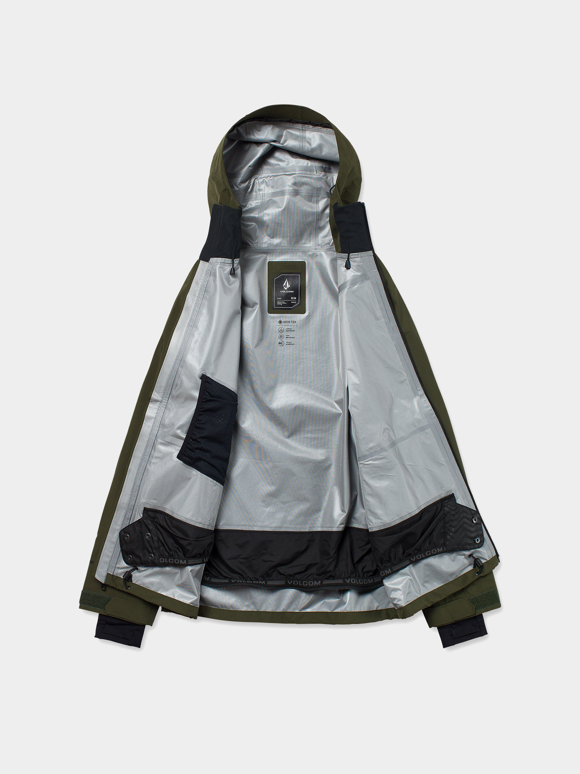 Мъжки Сноуборд яке Volcom Tester 3L Gore Tex (dark green)