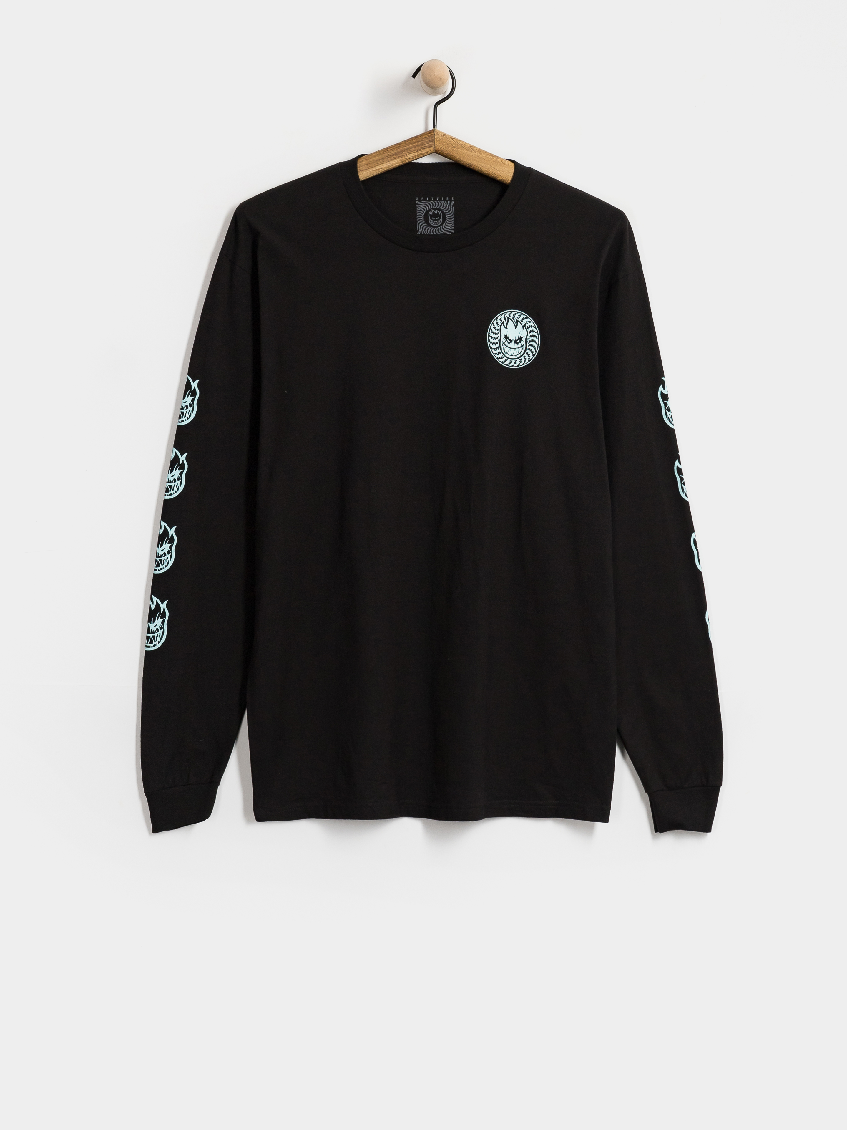 Блуза Spitfire Deathmask Classic Sleeve Glow (black)